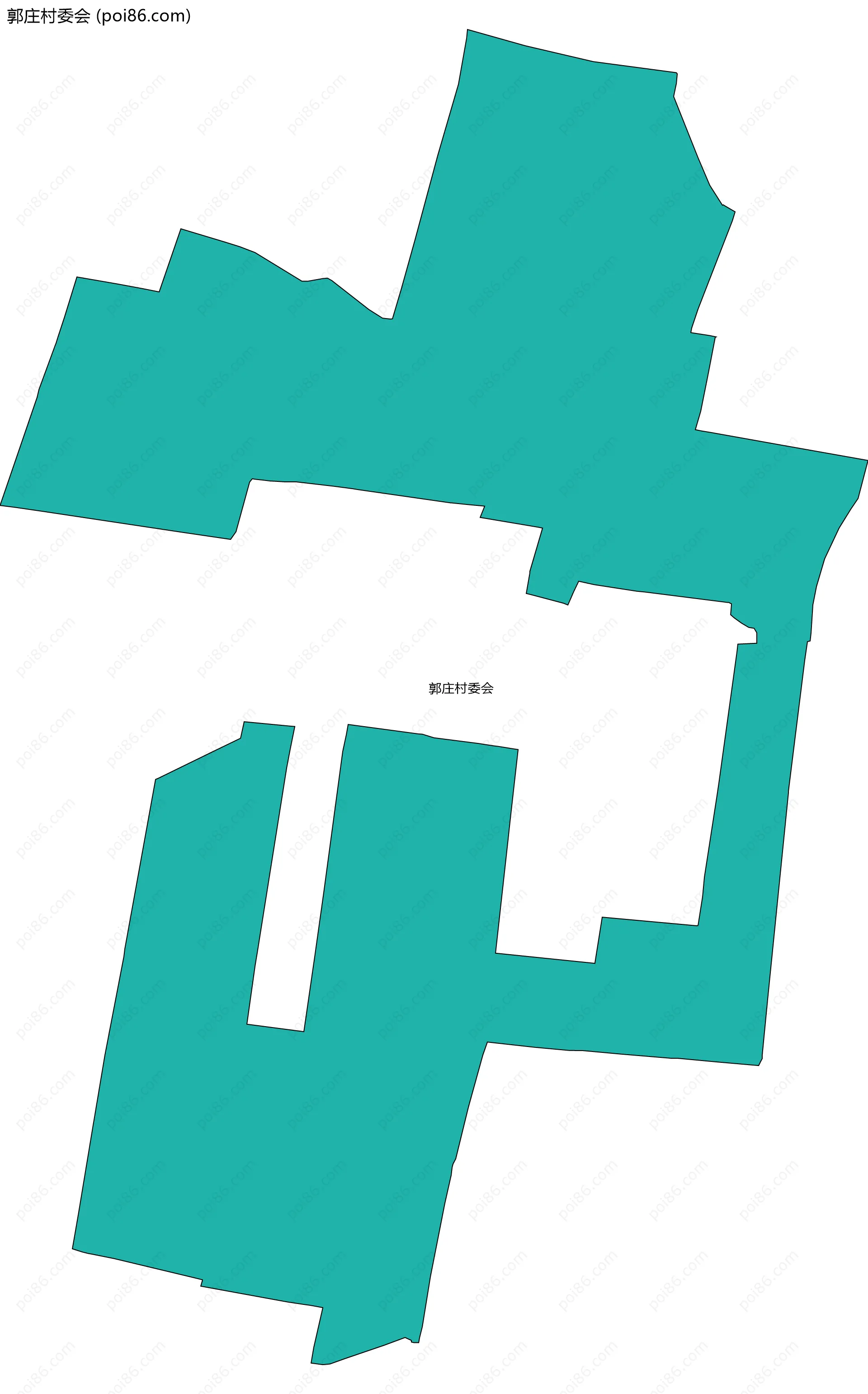 郭庄村委会边界地图