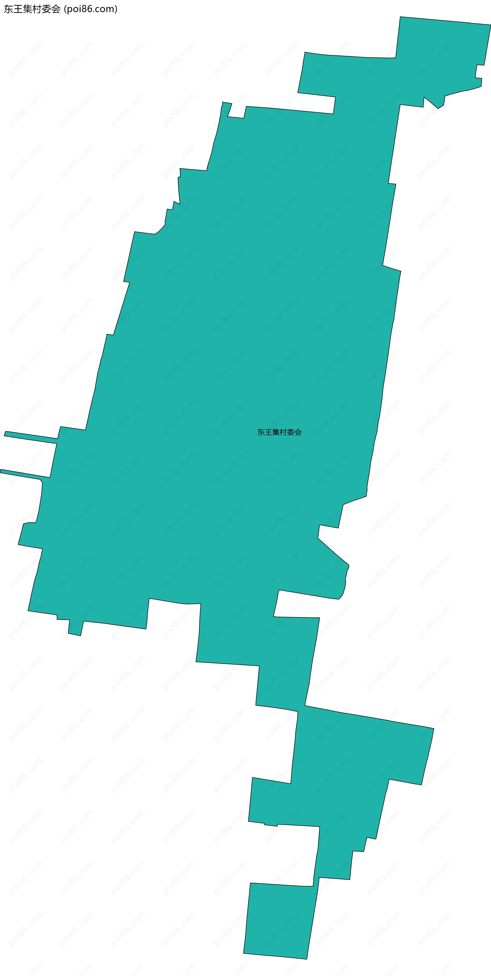 东王集村委会边界地图