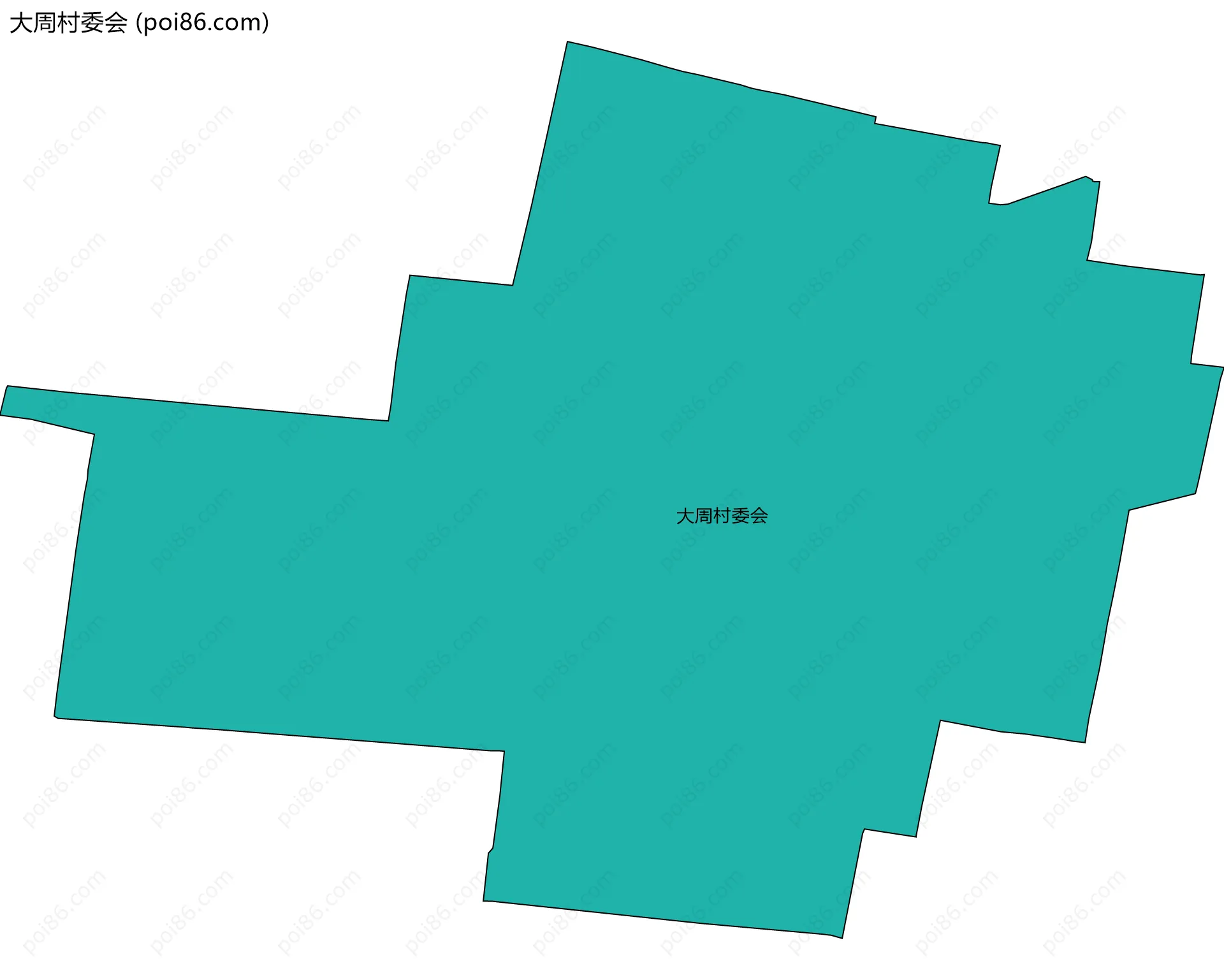 大周村委会边界地图