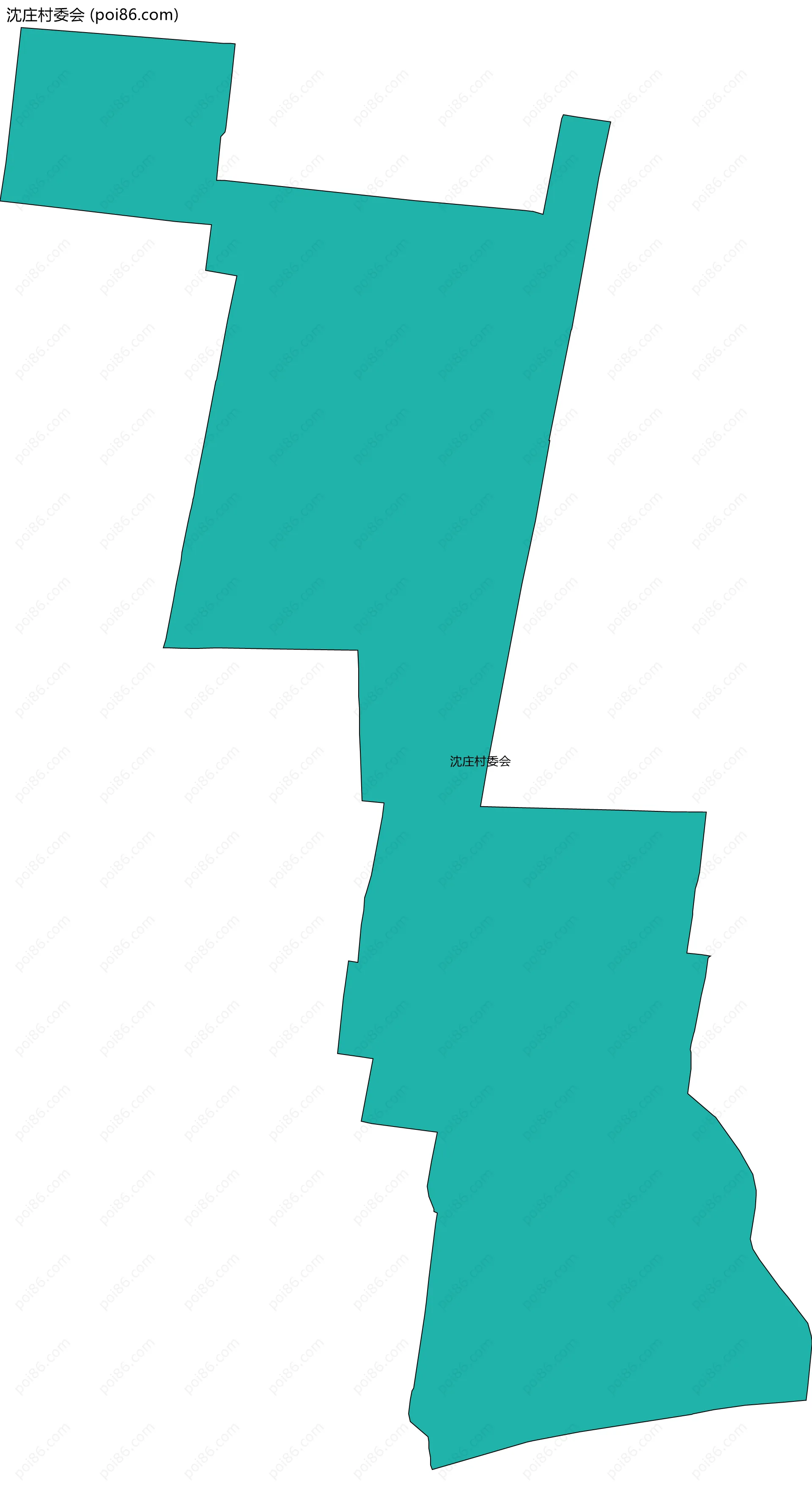 沈庄村委会边界地图