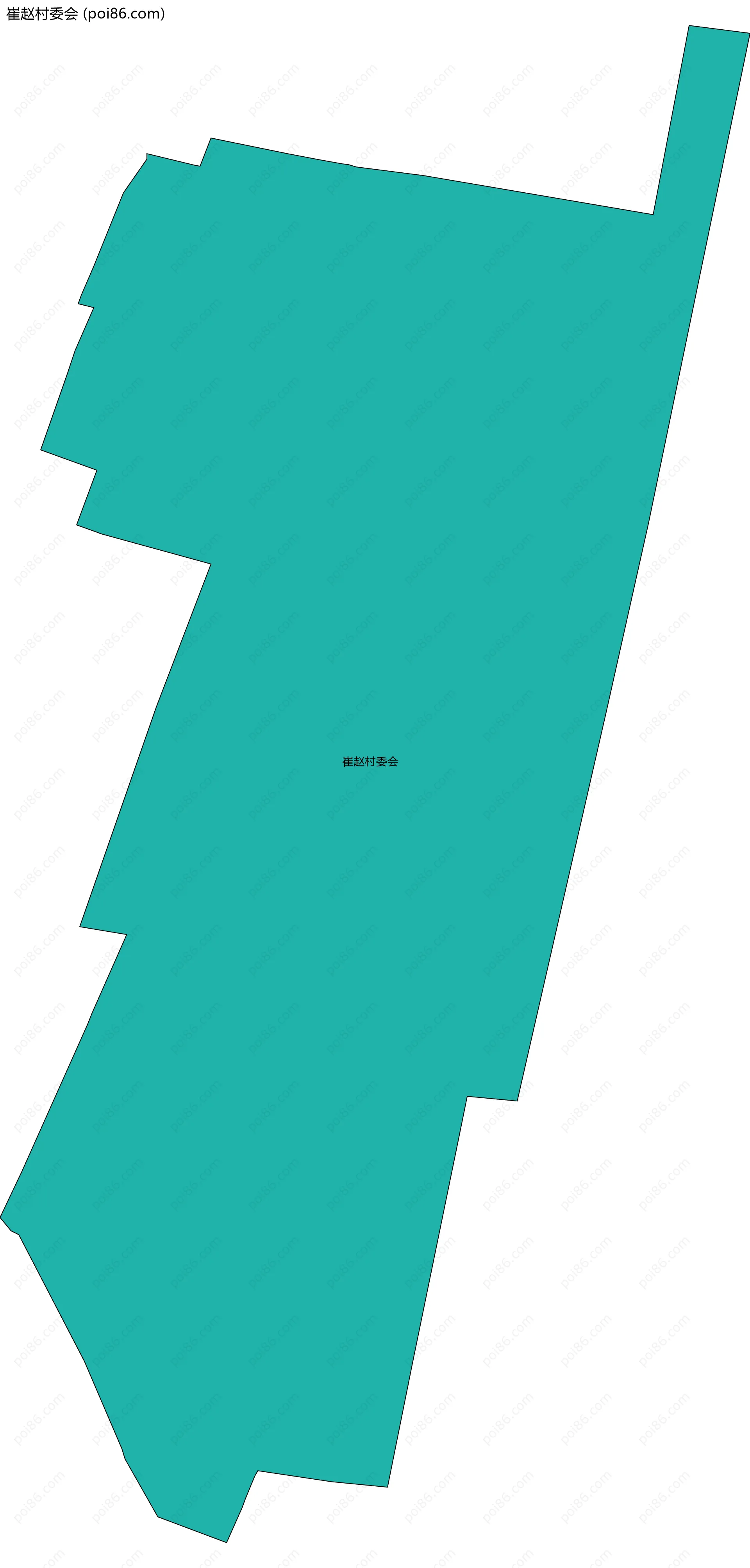 崔赵村委会边界地图