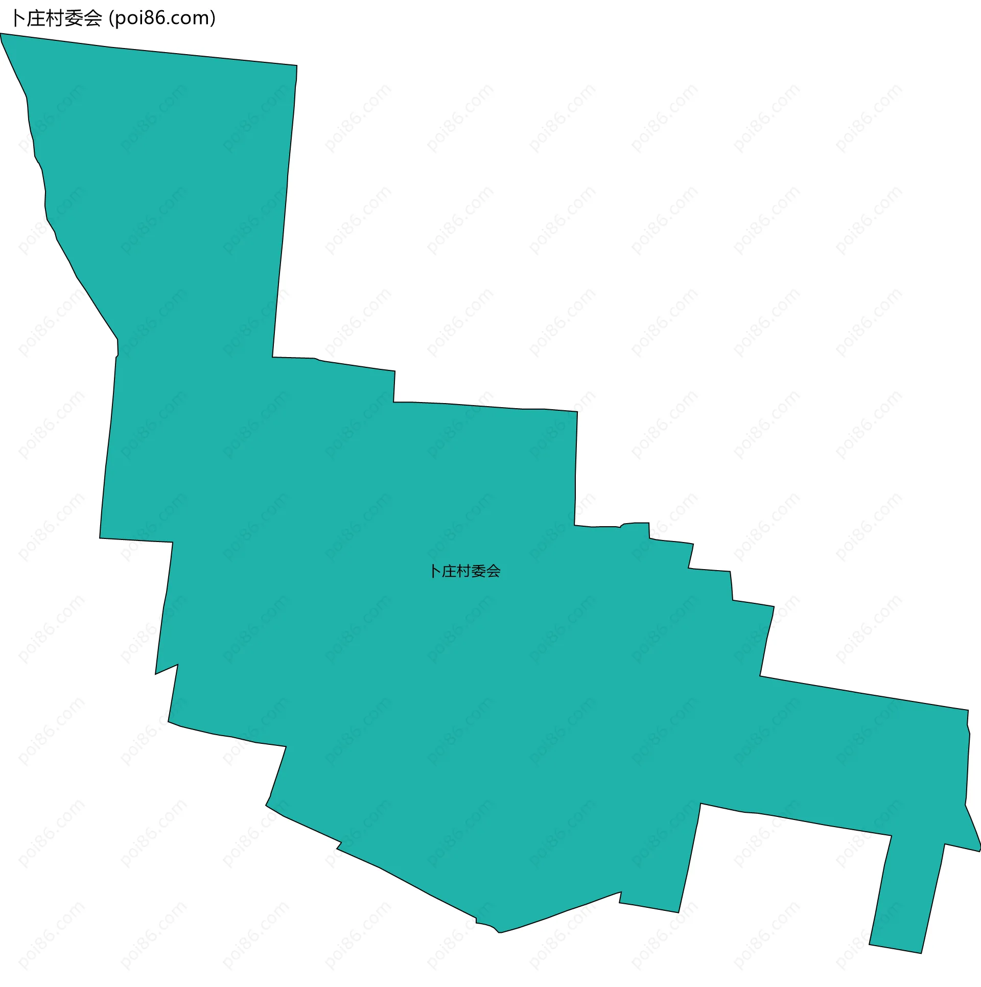 卜庄村委会边界地图