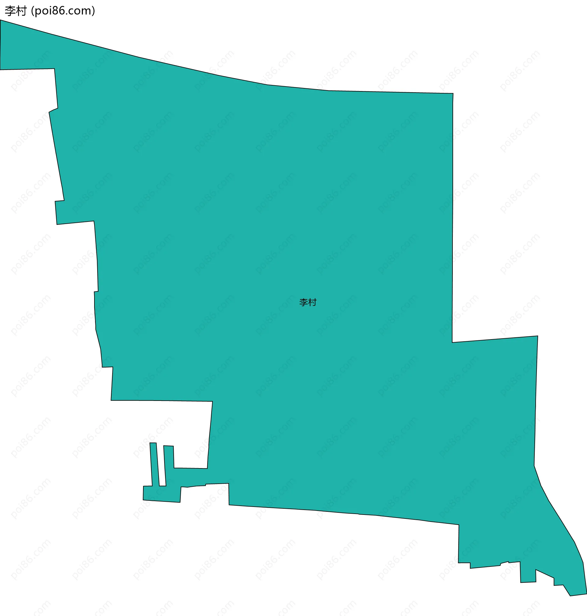 李村边界地图