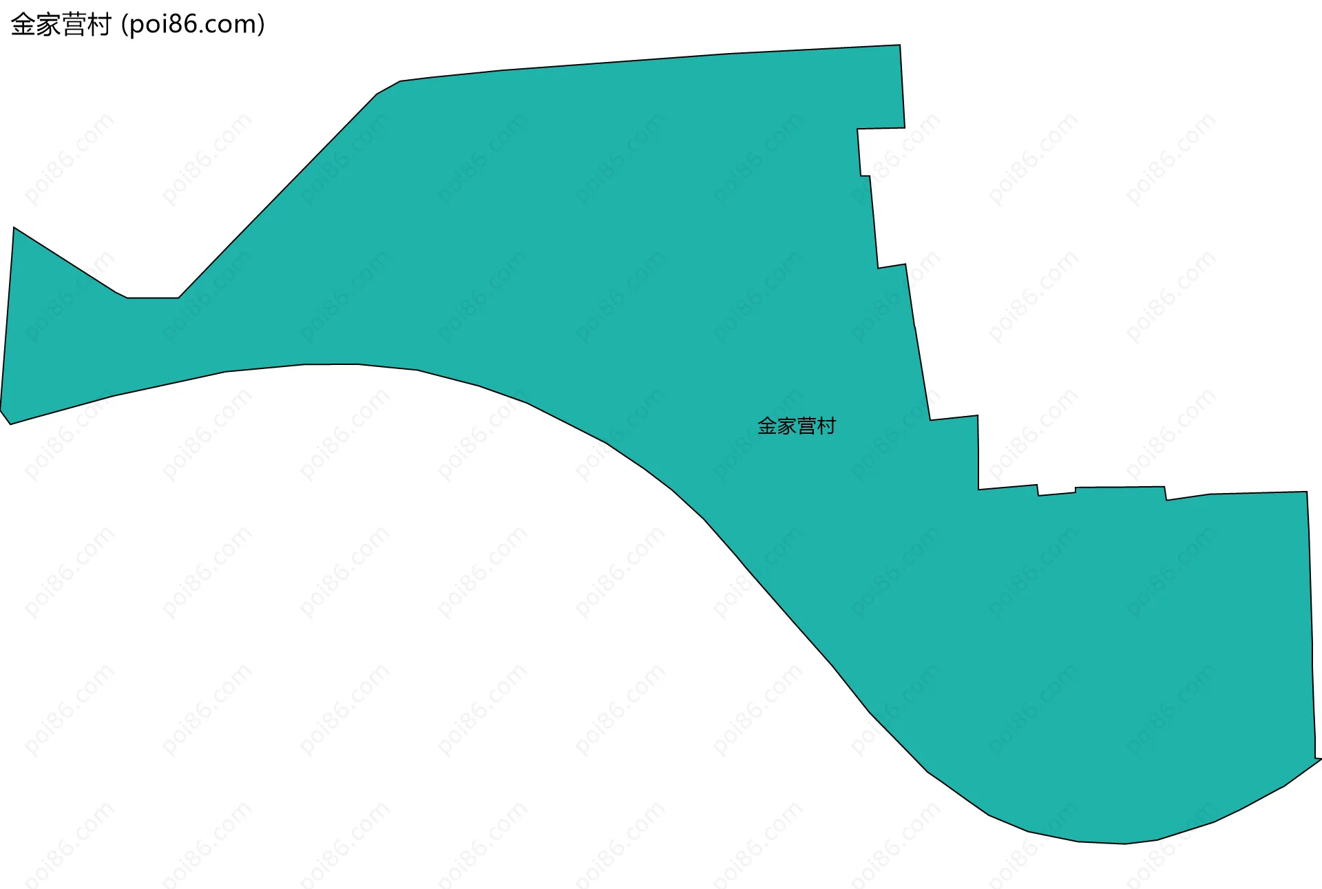 金家营村边界地图