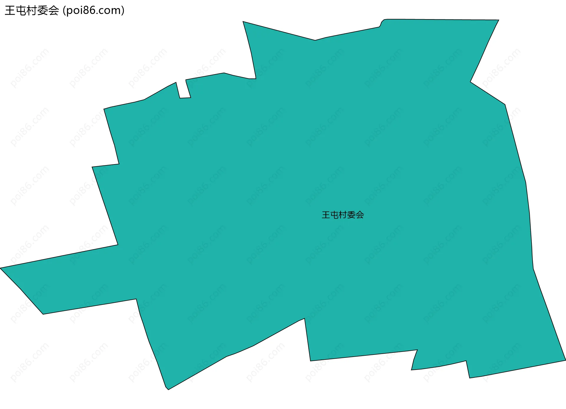 王屯村委会边界地图