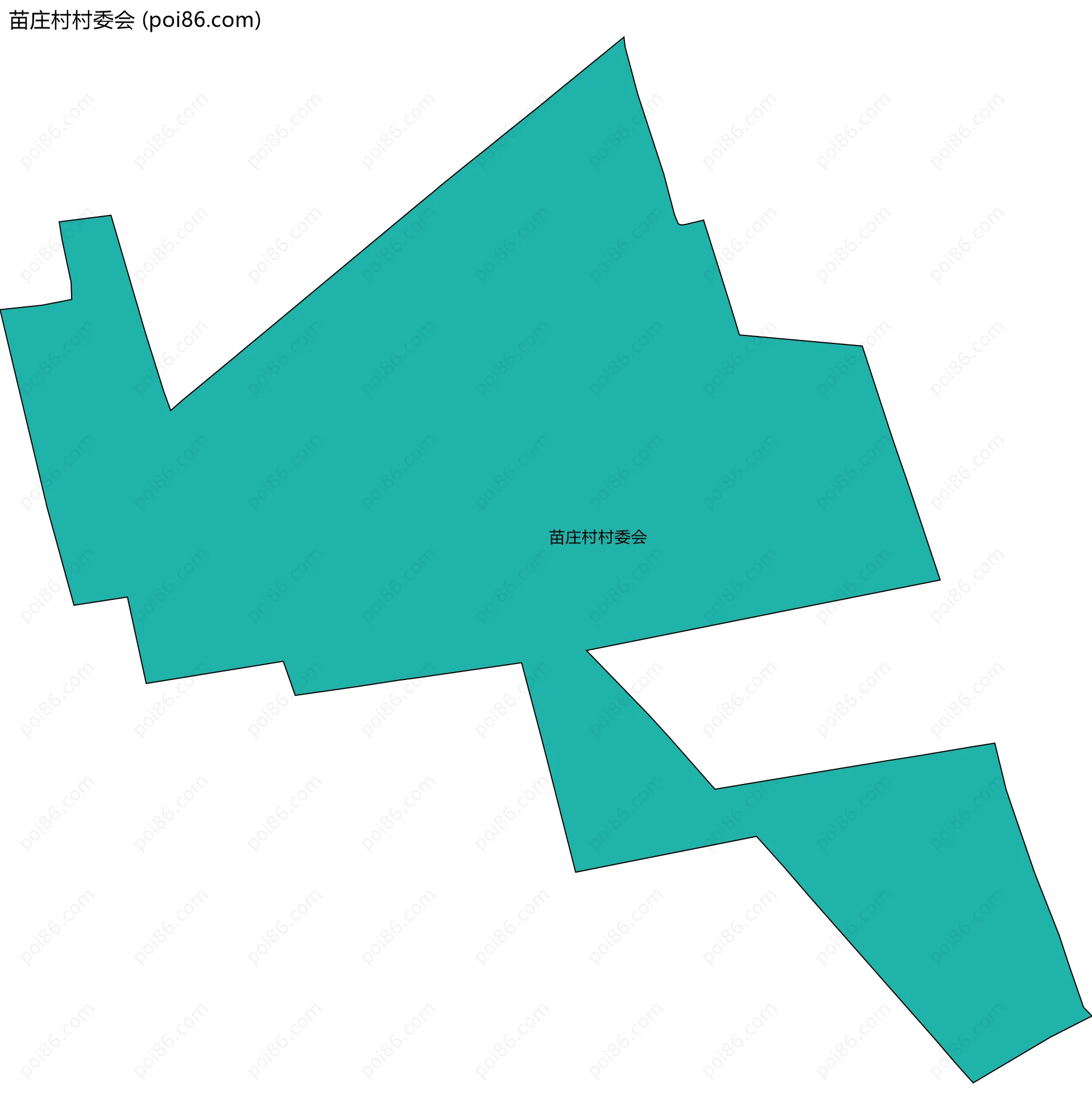 苗庄村村委会边界地图