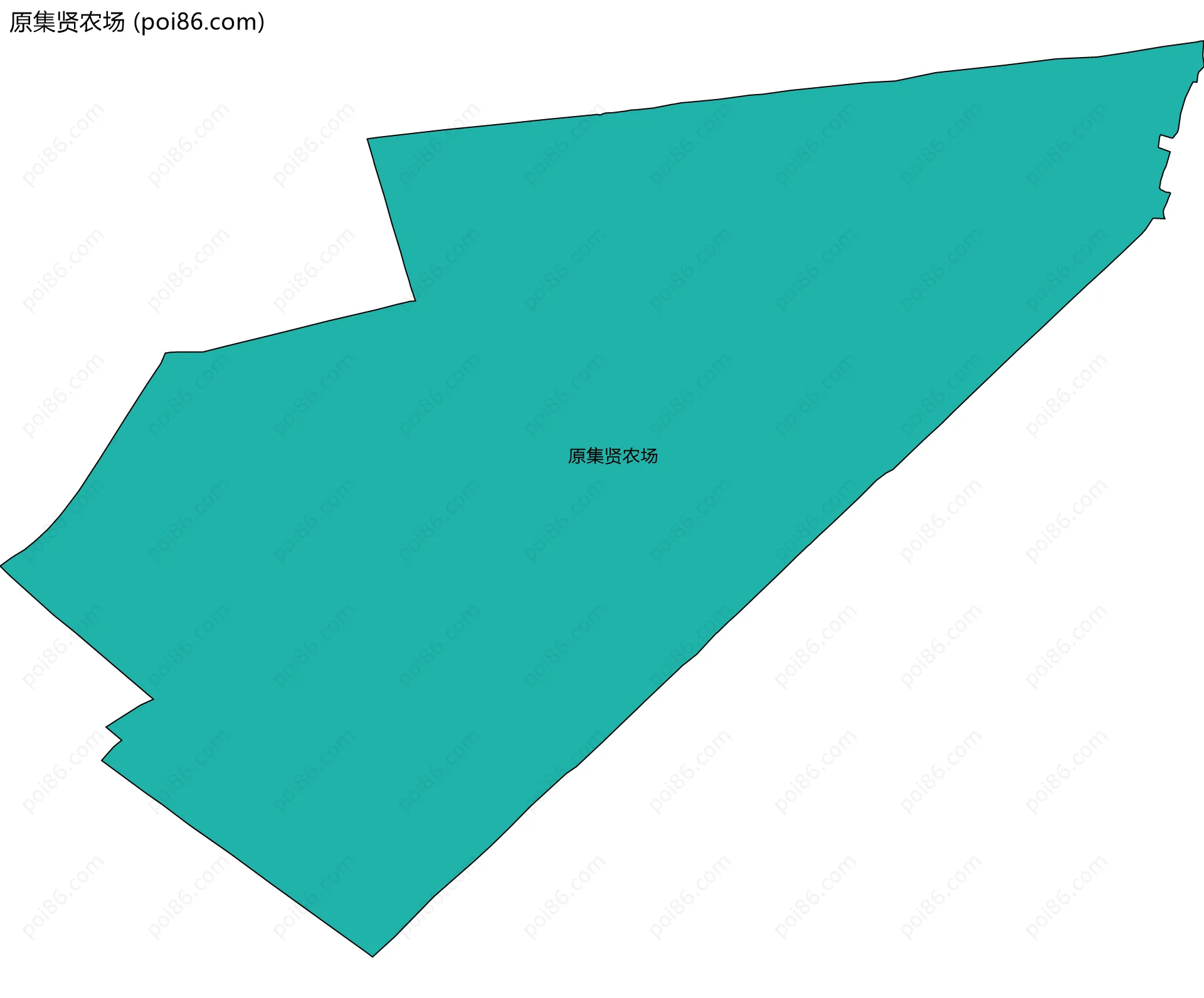 原集贤农场边界地图
