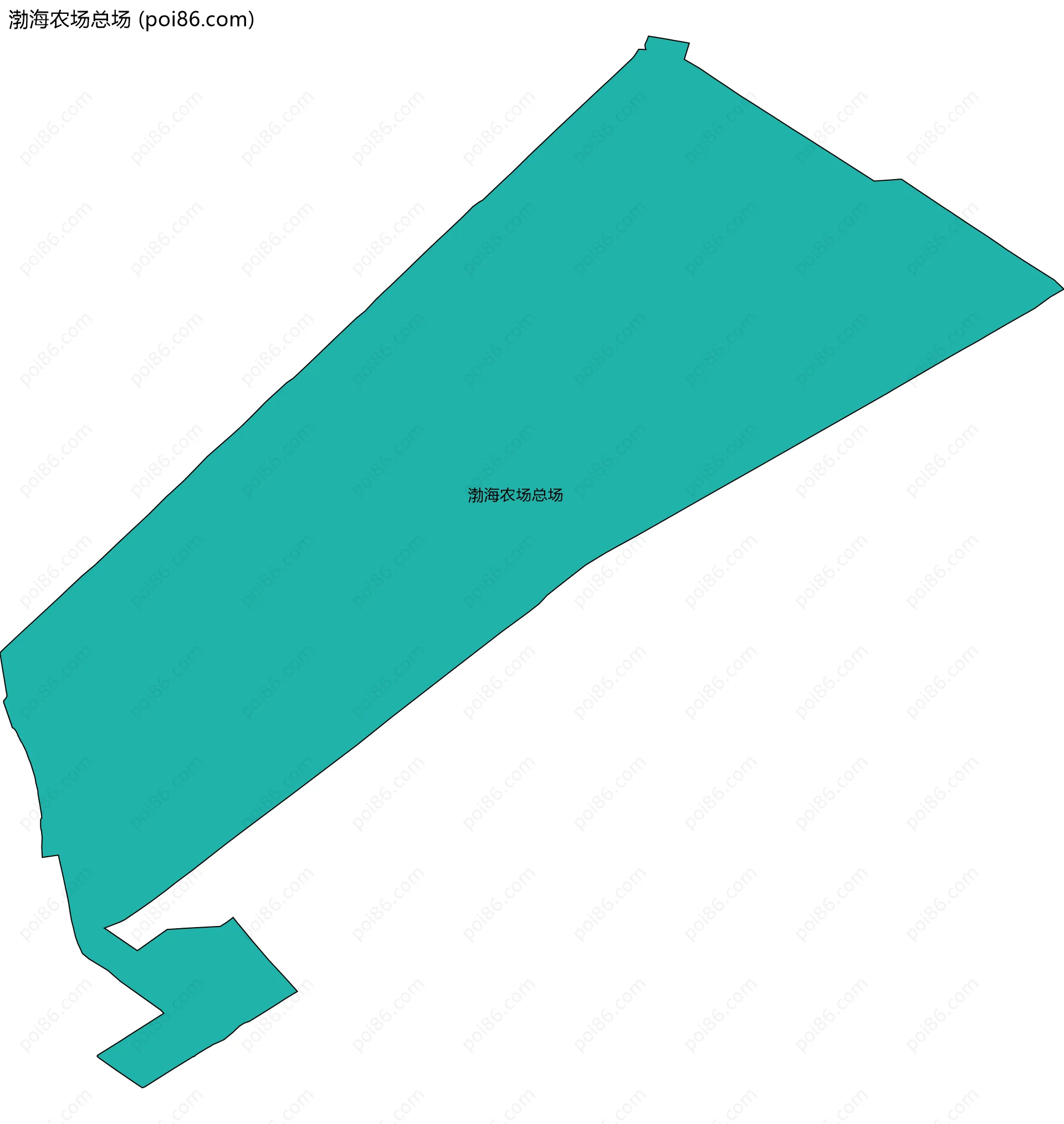 渤海农场总场边界地图