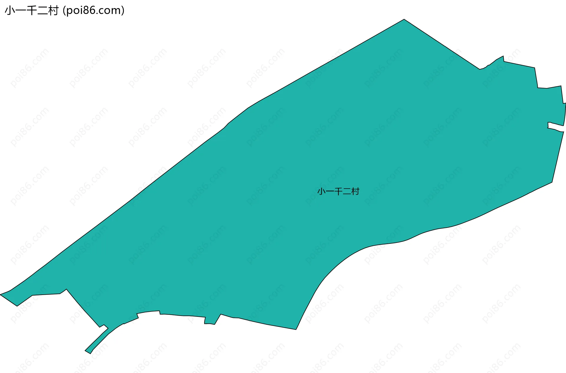 小一千二村边界地图