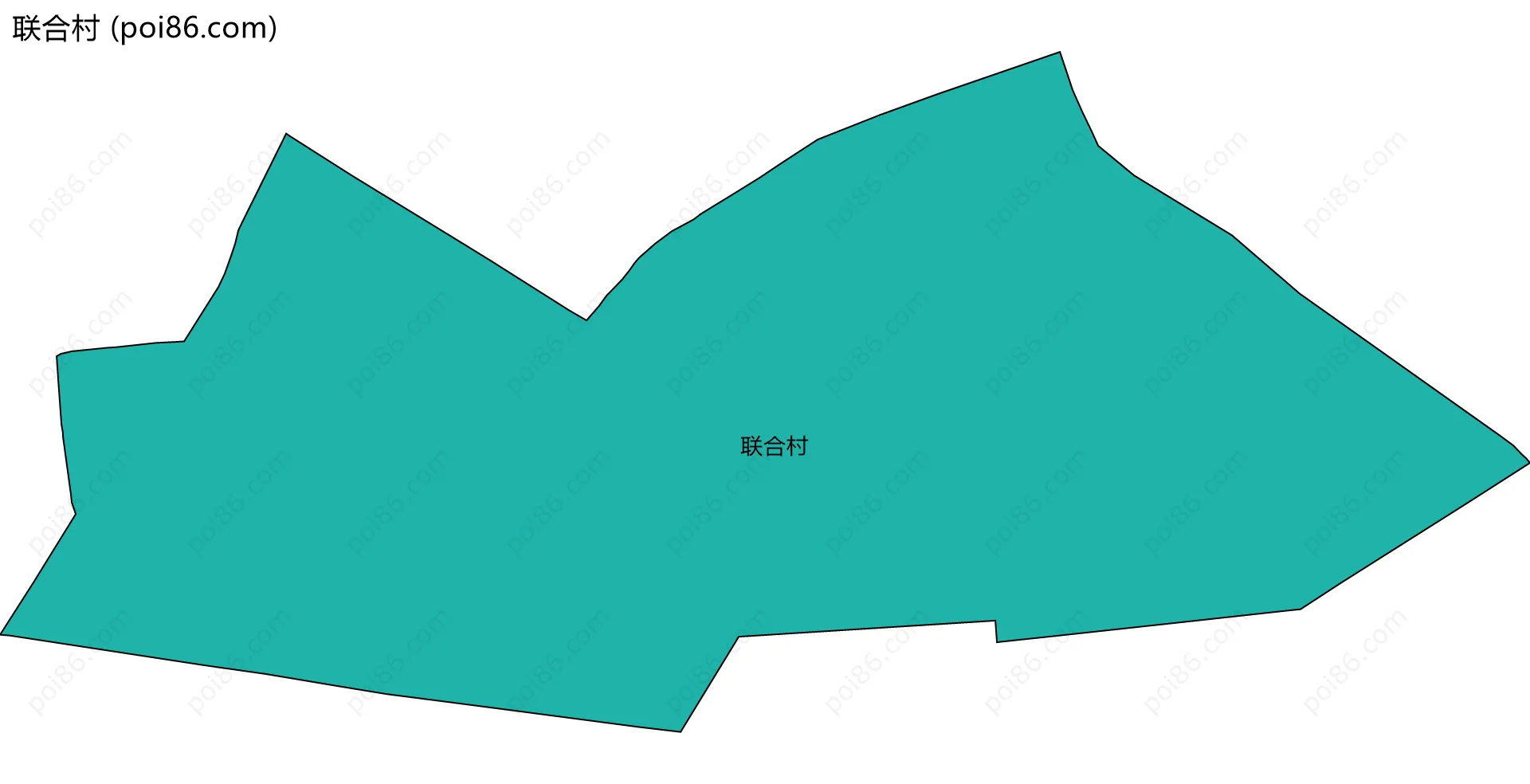 联合村边界地图