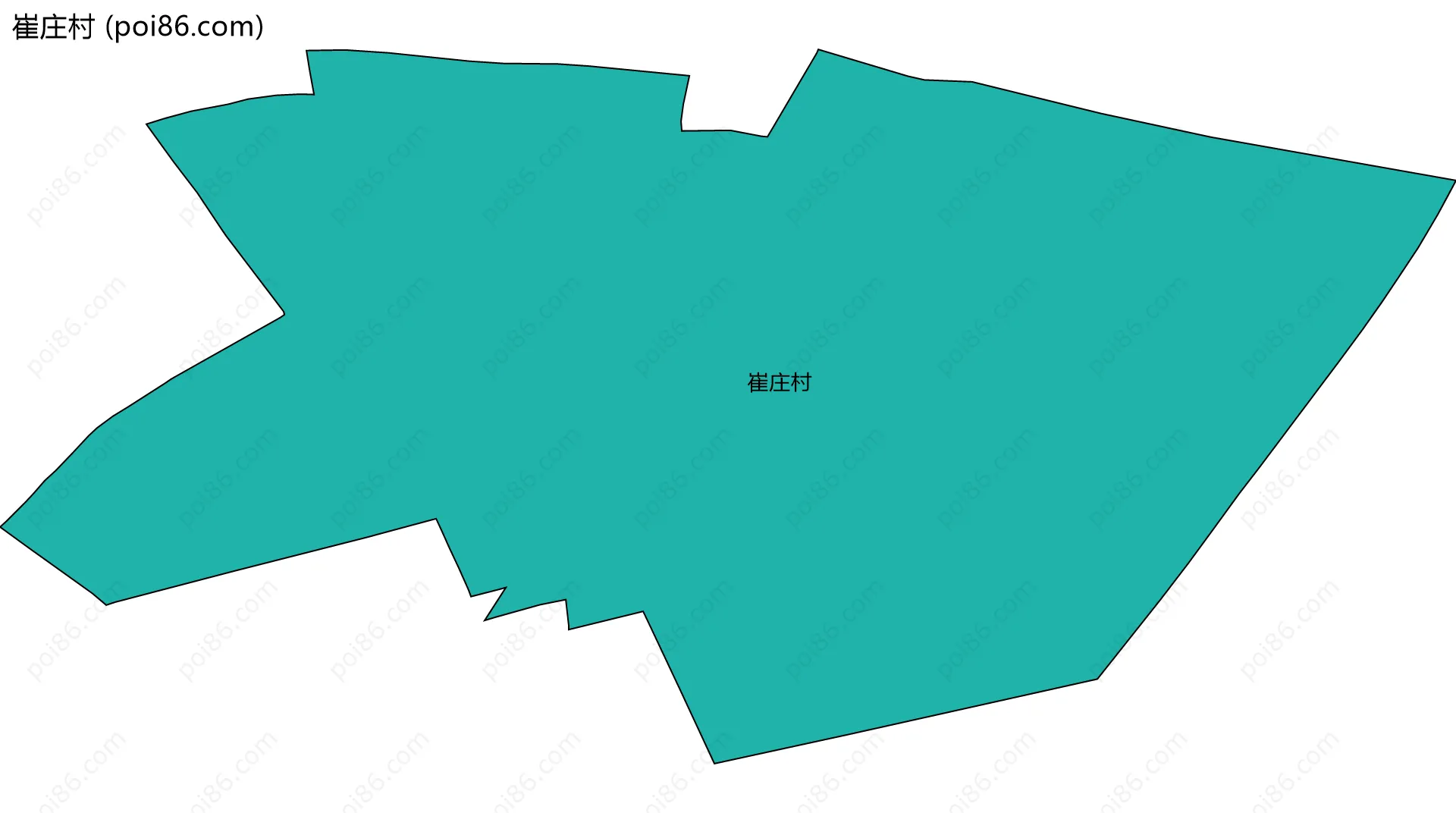 崔庄村边界地图