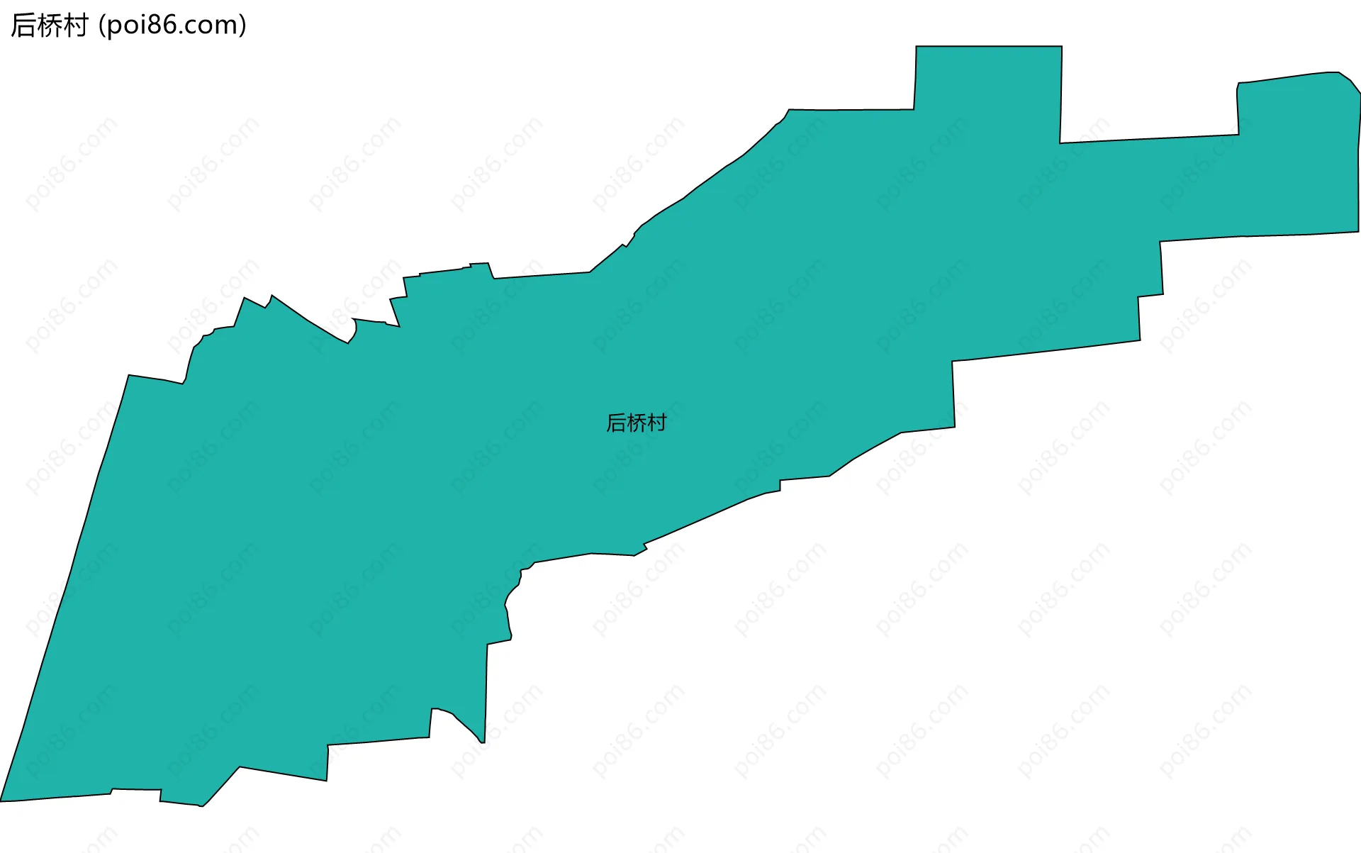 后桥村边界地图