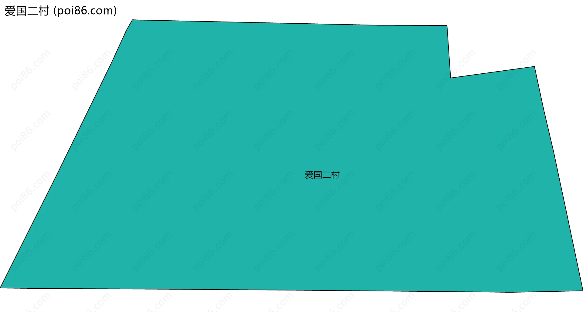 爱国二村边界地图