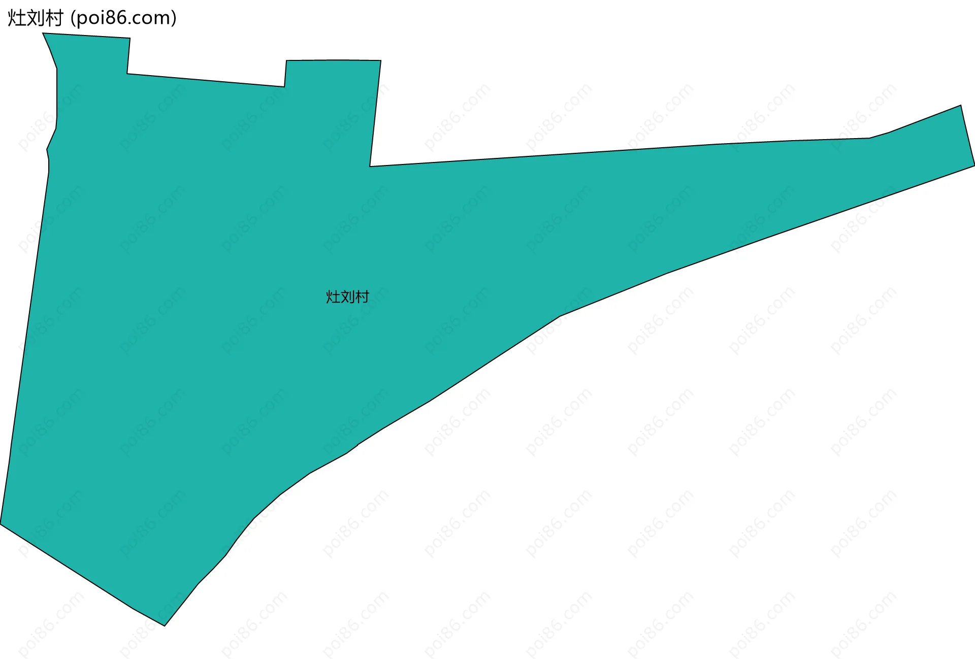 灶刘村边界地图