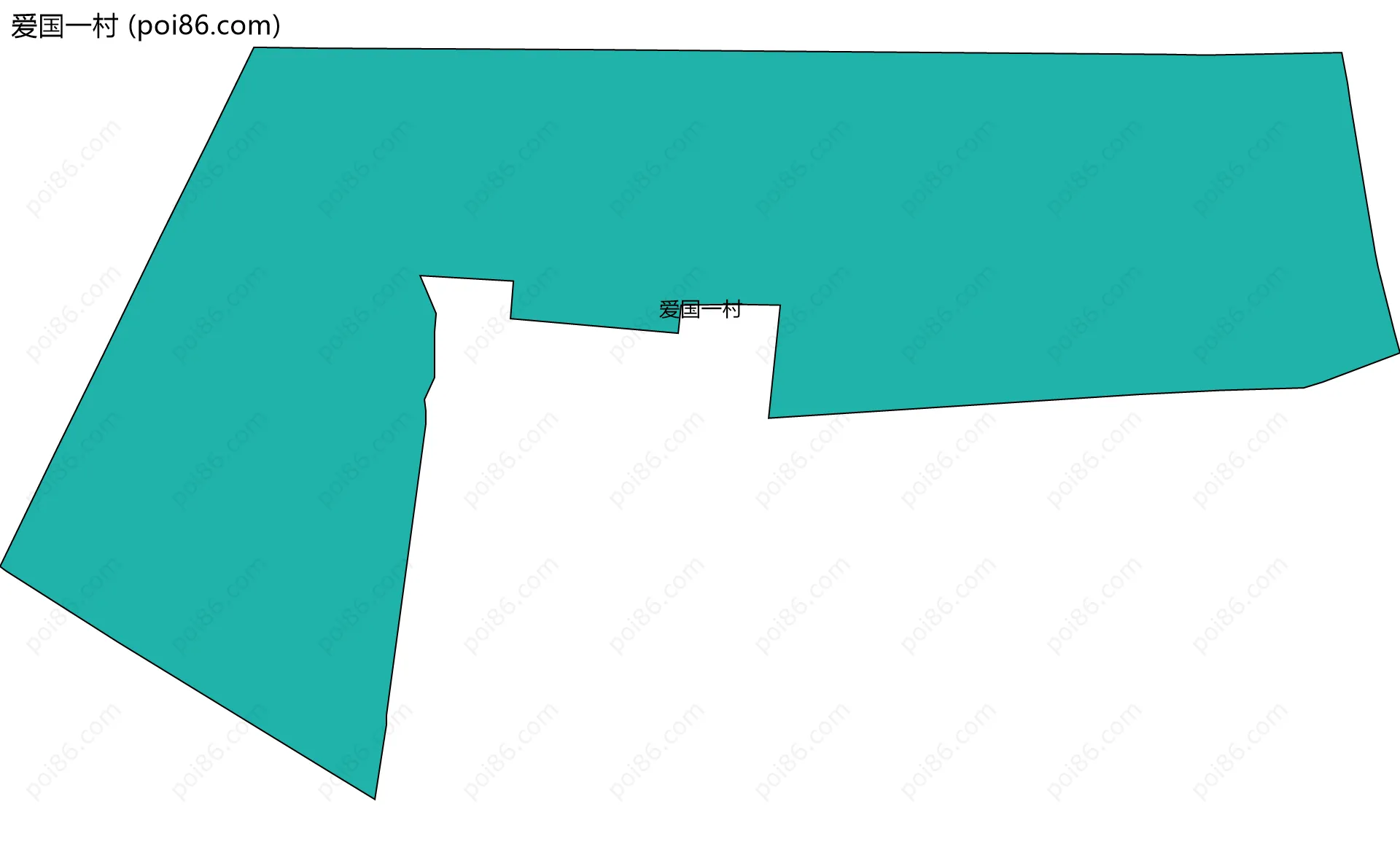 爱国一村边界地图