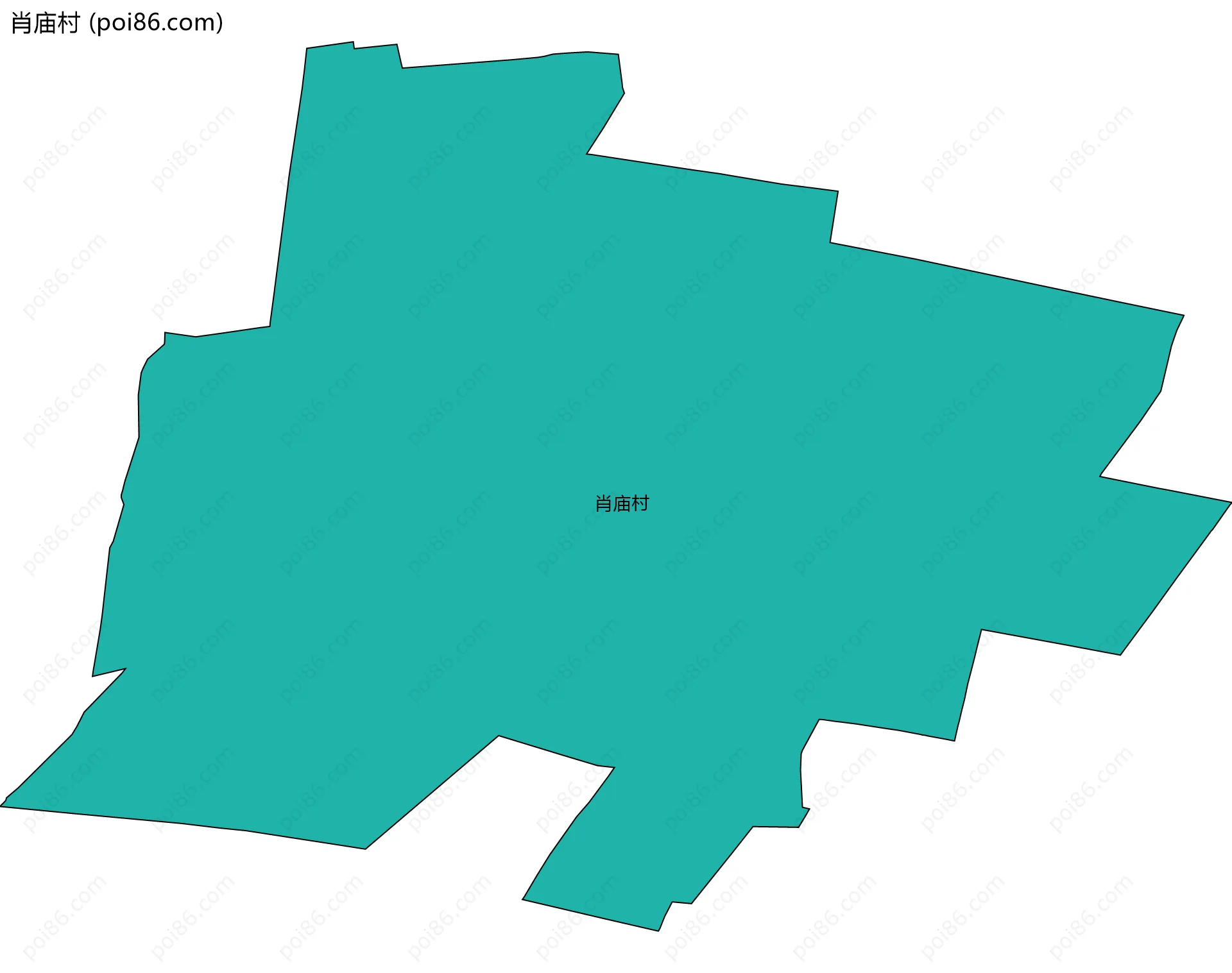 肖庙村边界地图