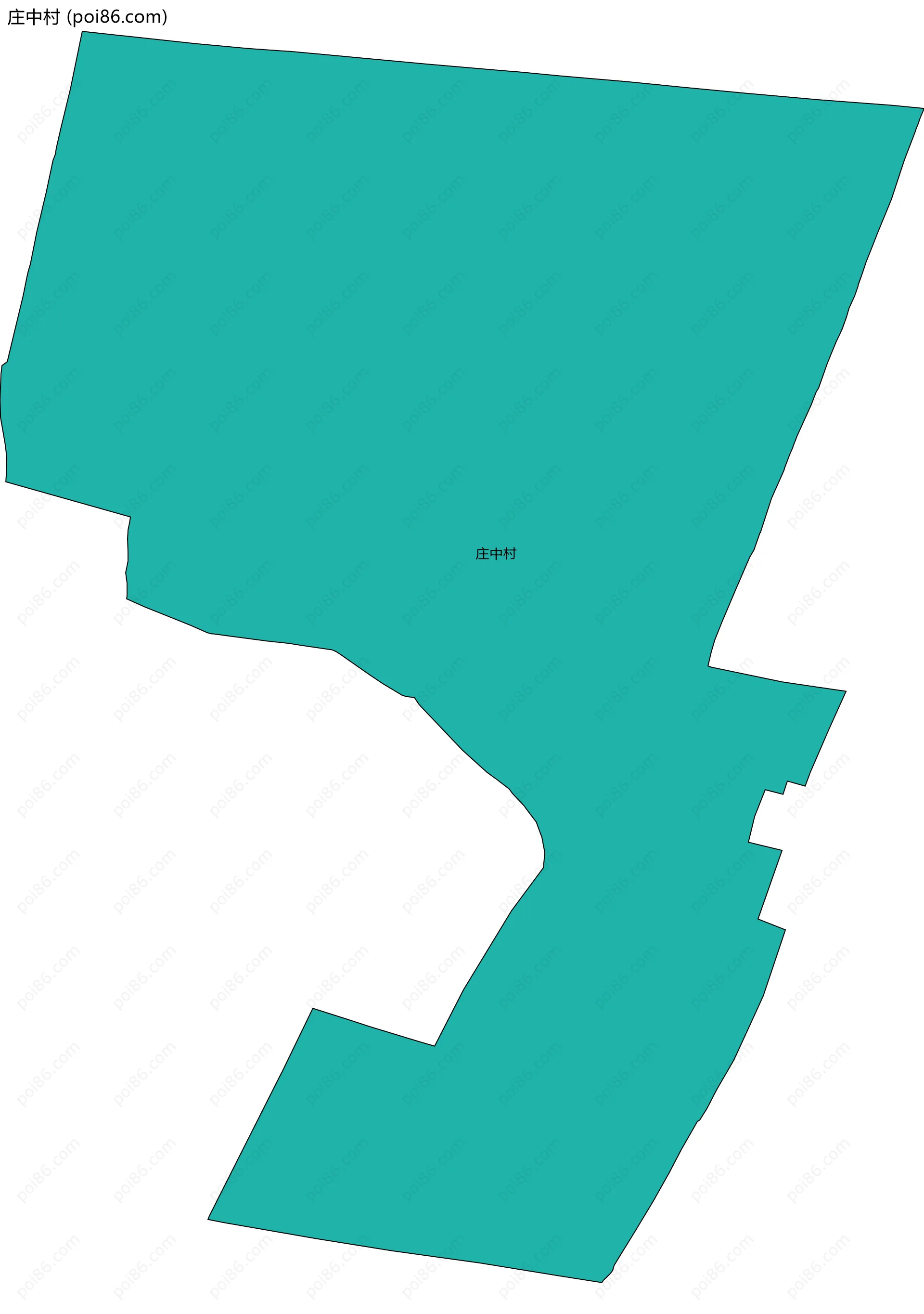 庄中村边界地图