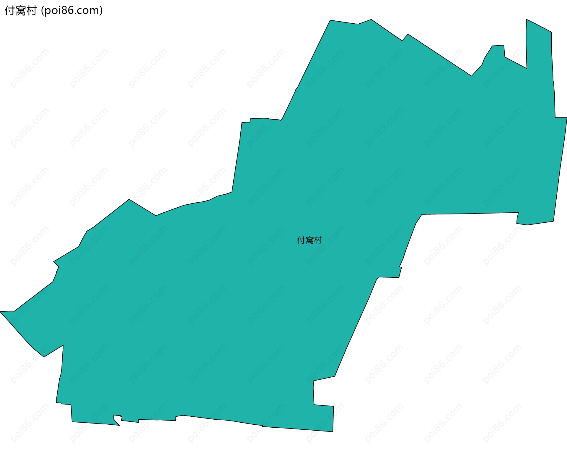 付窝村边界地图