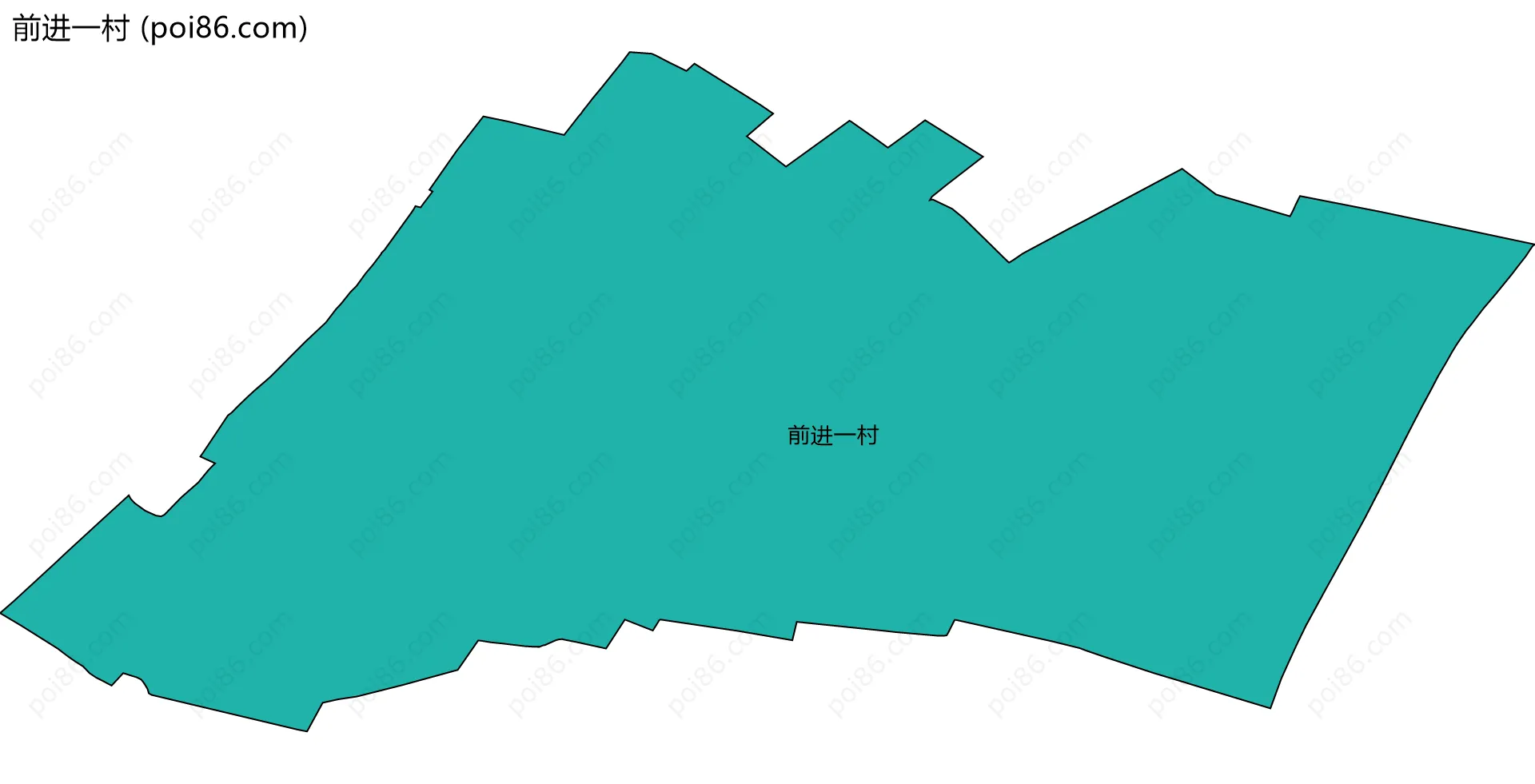 前进一村边界地图