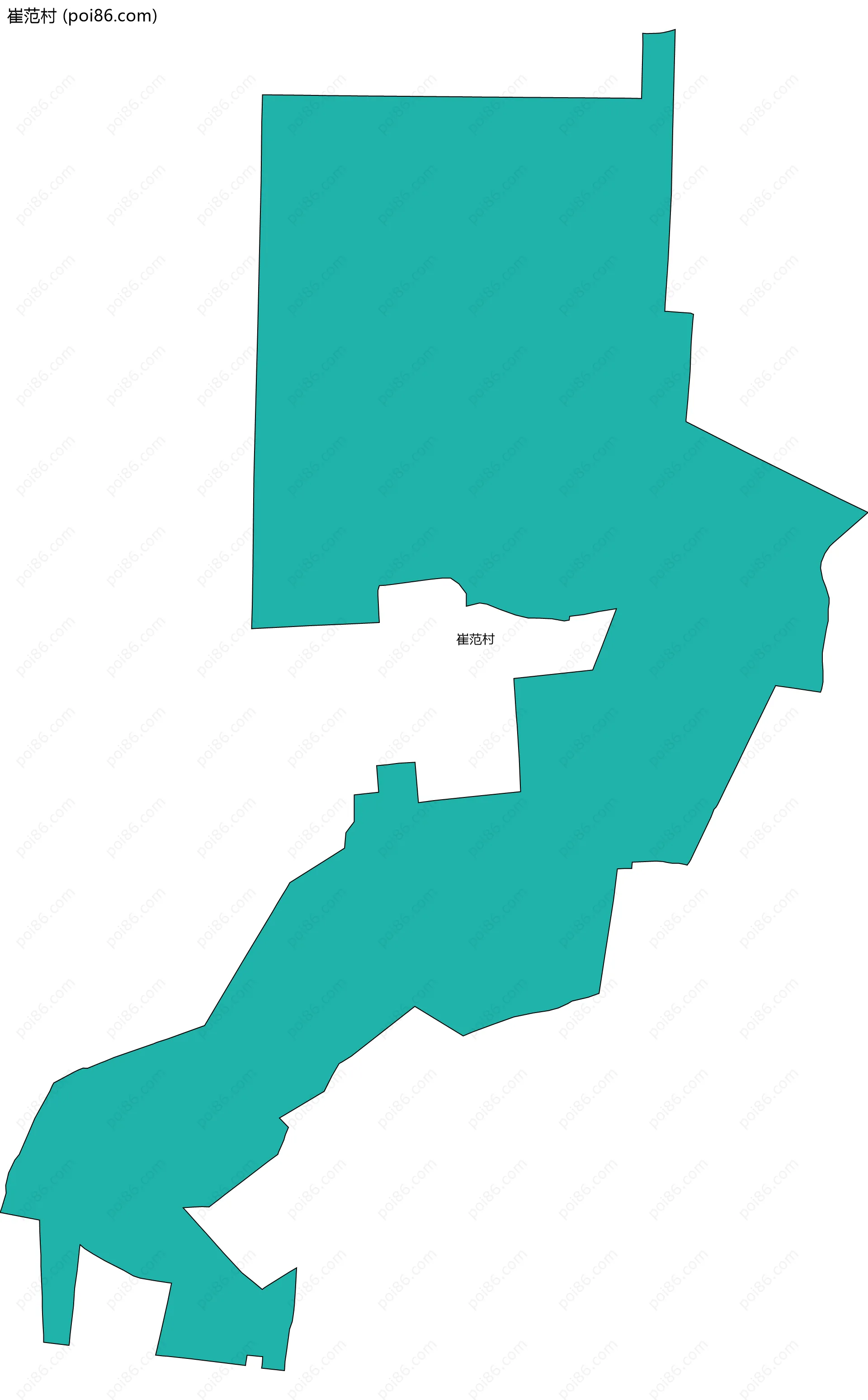 崔范村边界地图