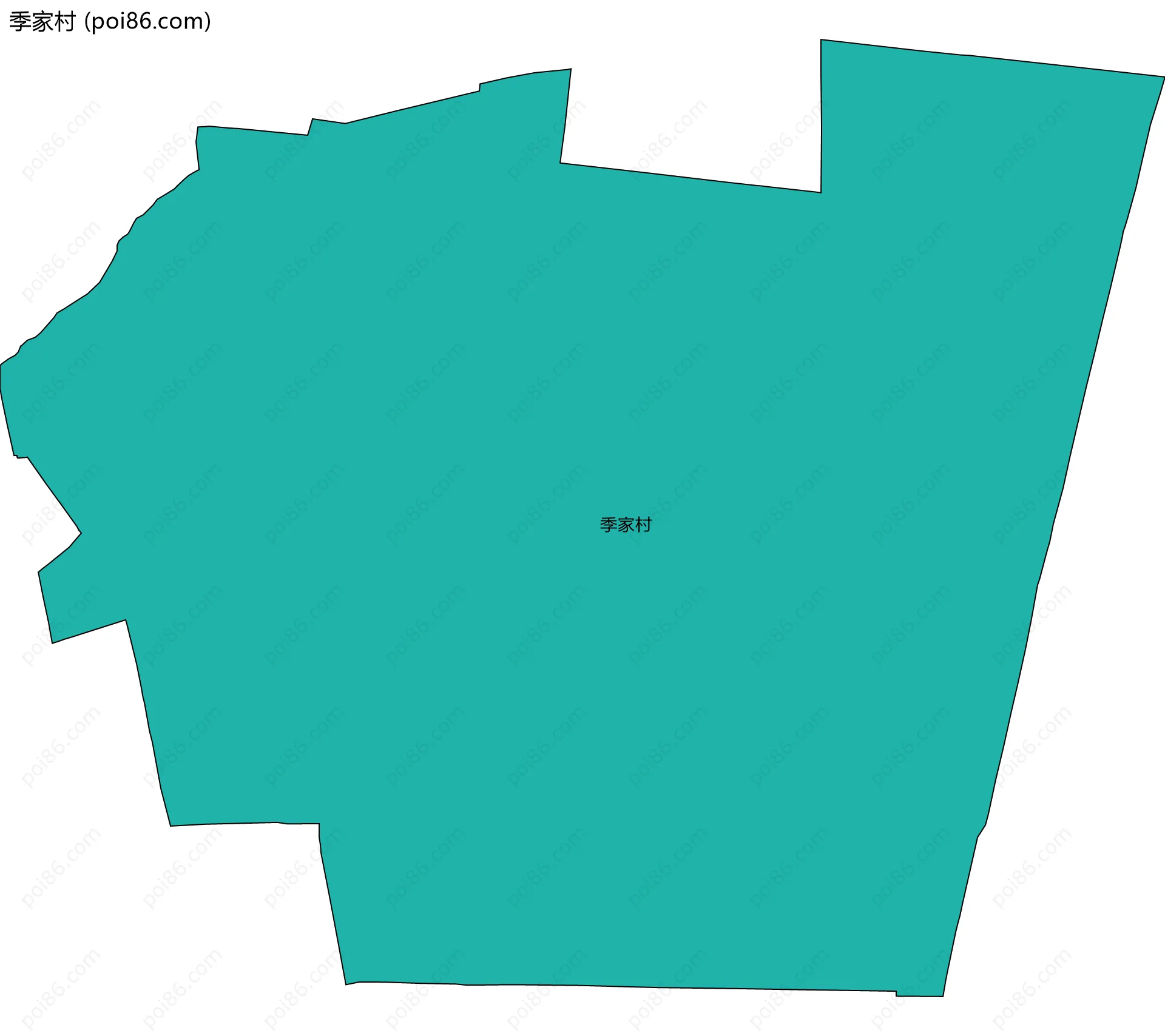季家村边界地图