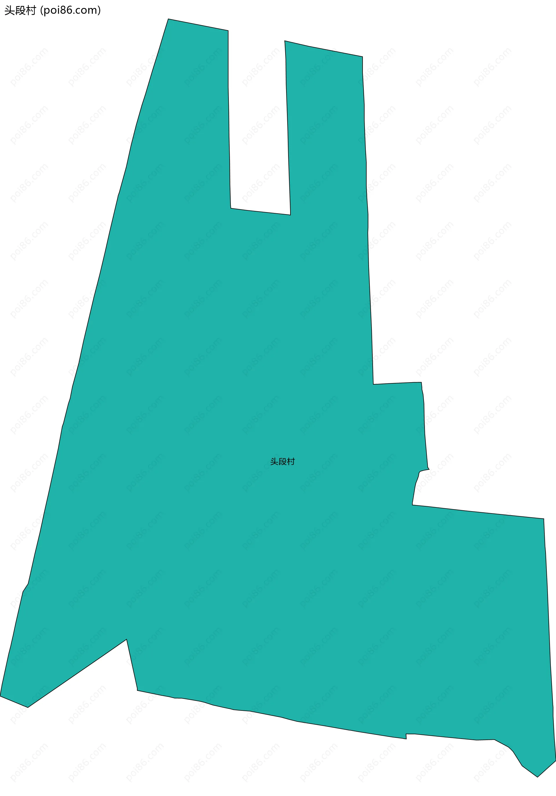 头段村边界地图