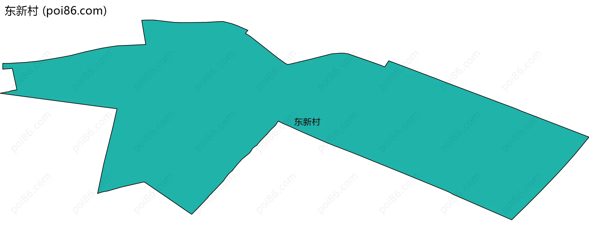 东新村边界地图