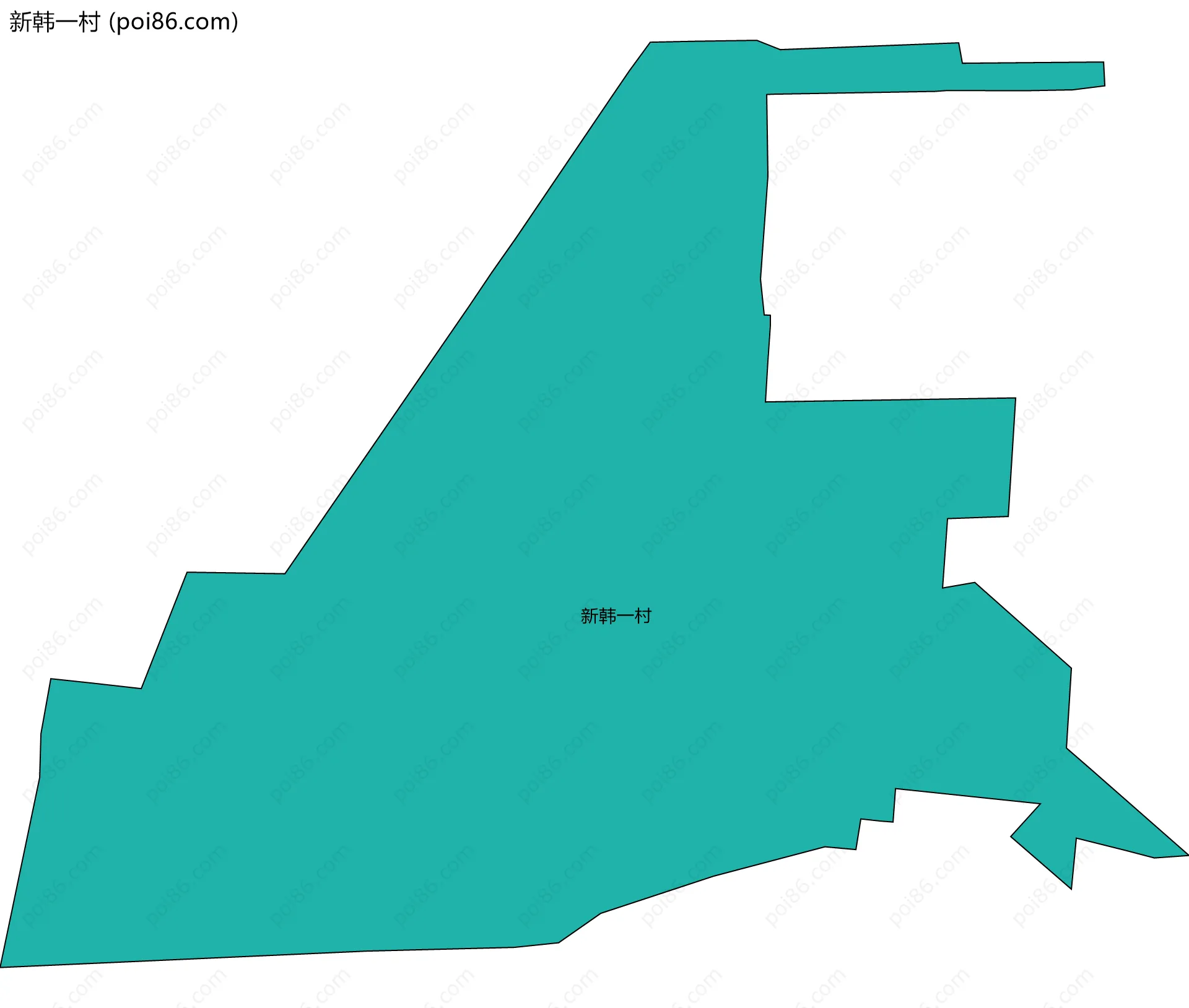 新韩一村边界地图