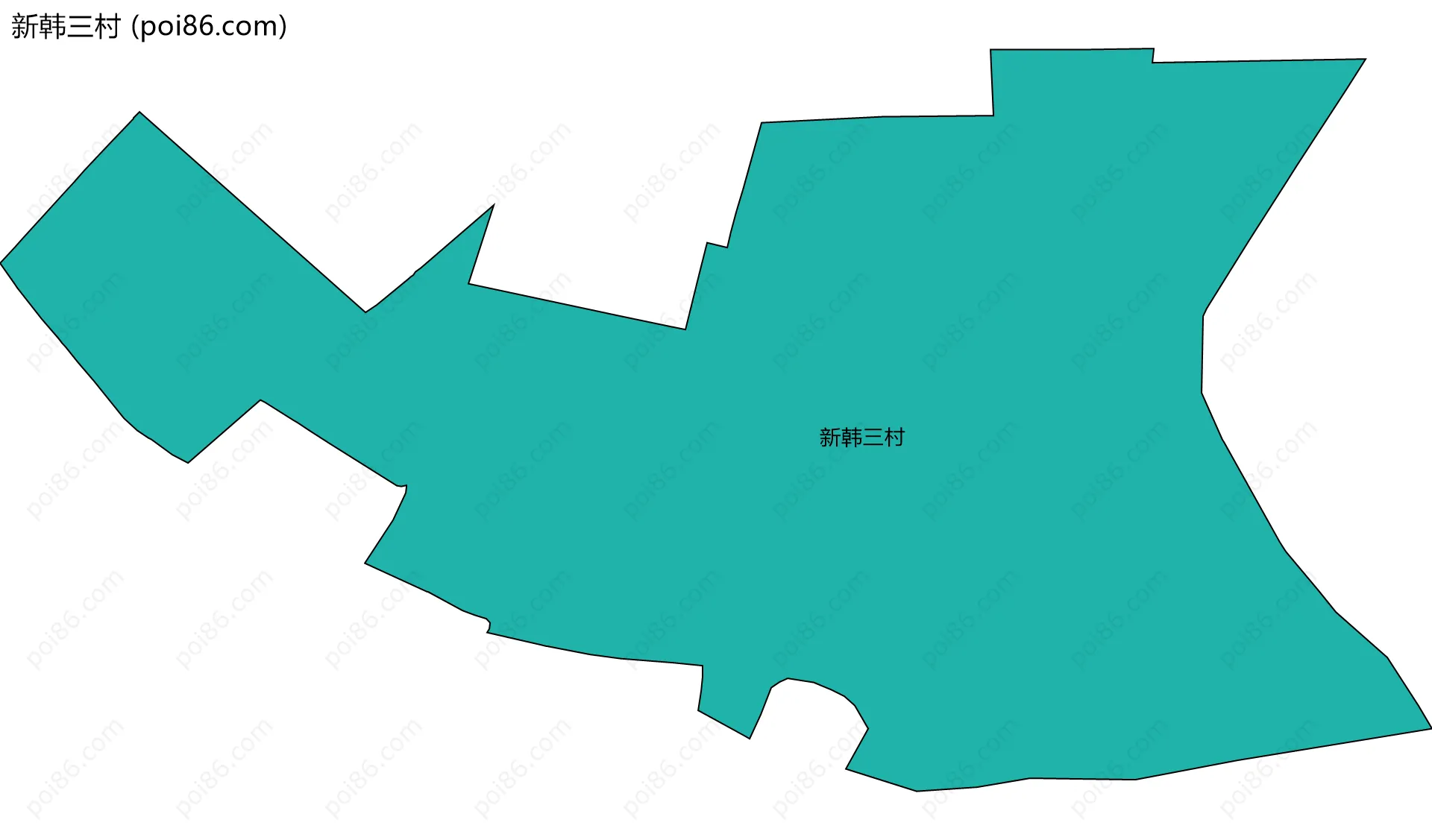 新韩三村边界地图