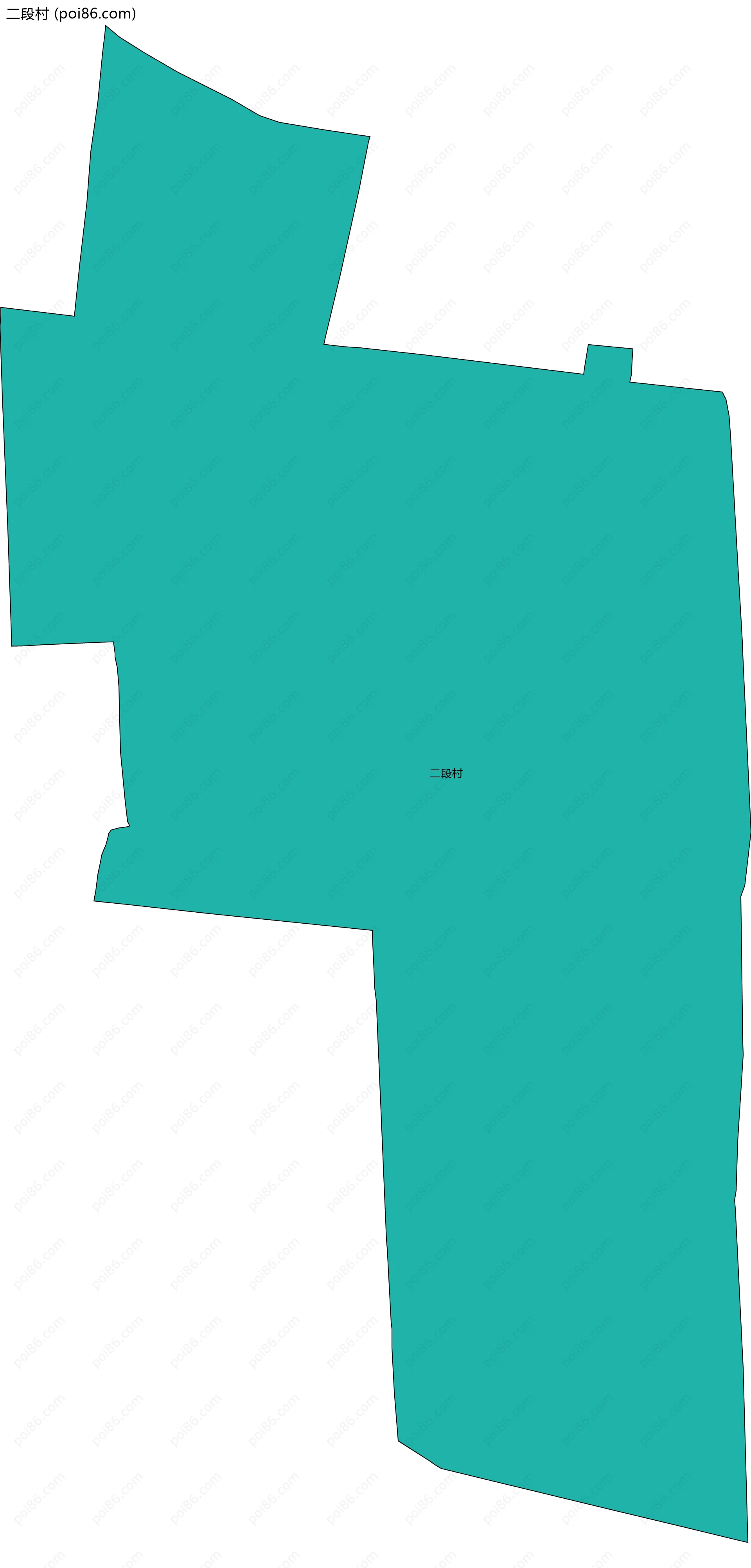 二段村边界地图