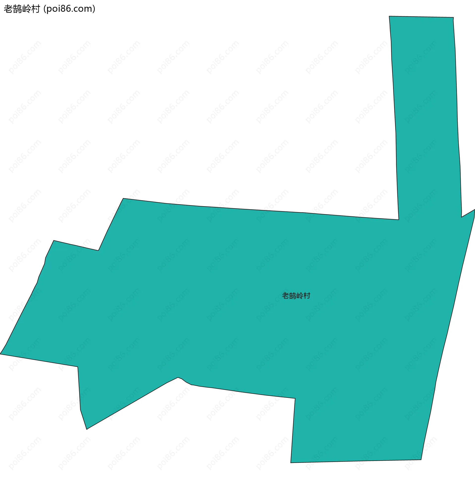 老鹄岭村边界地图