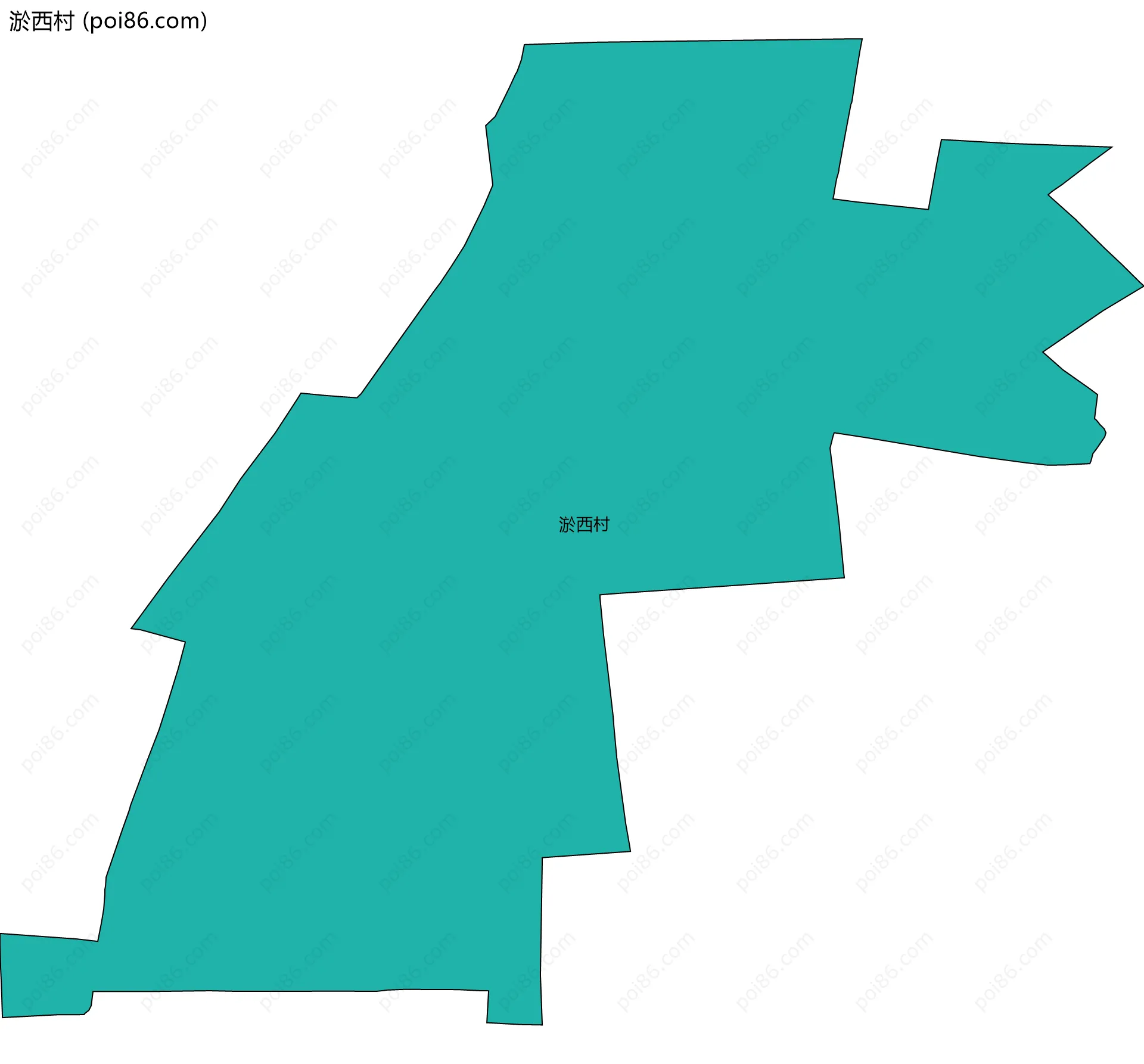 淤西村边界地图