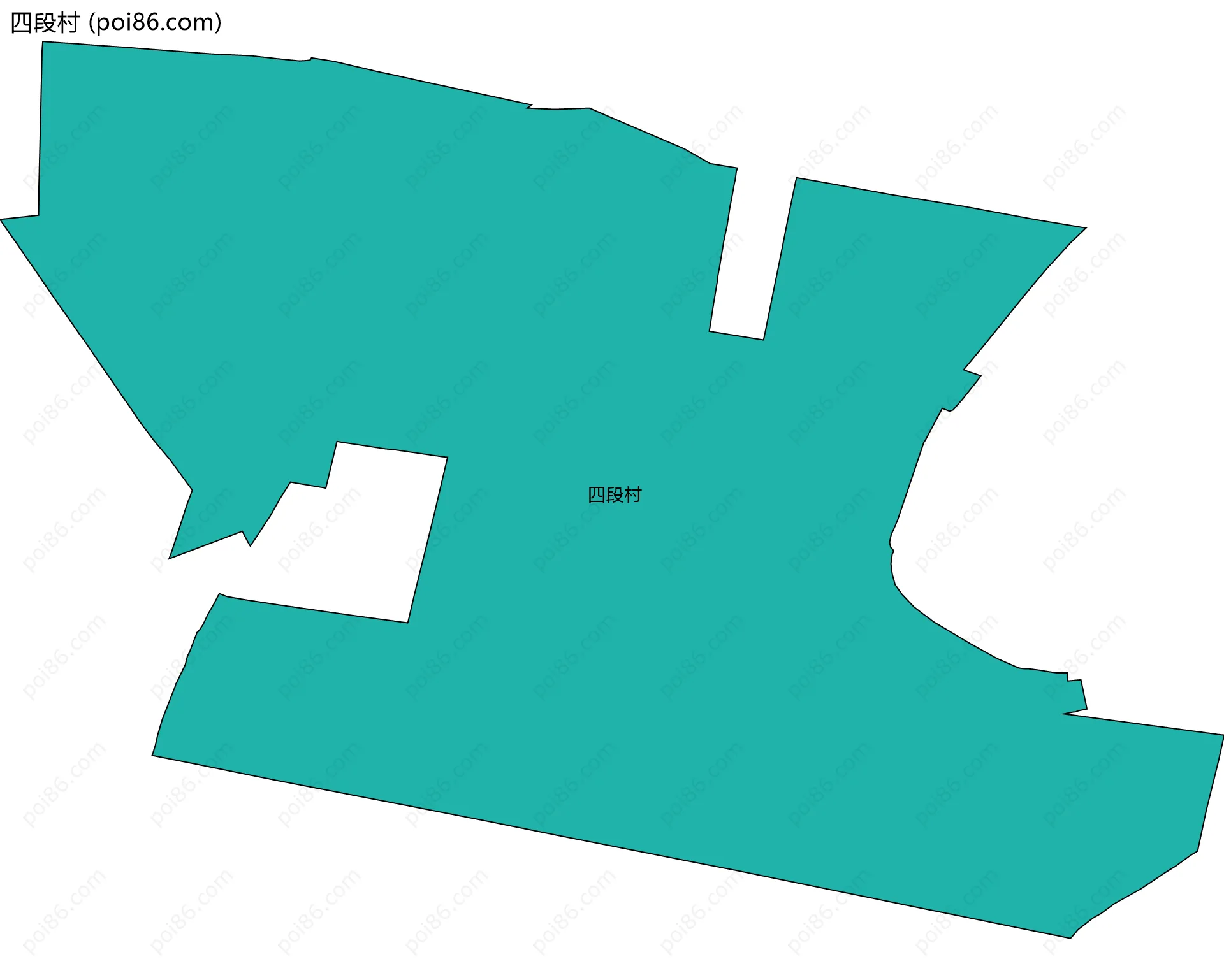 四段村边界地图