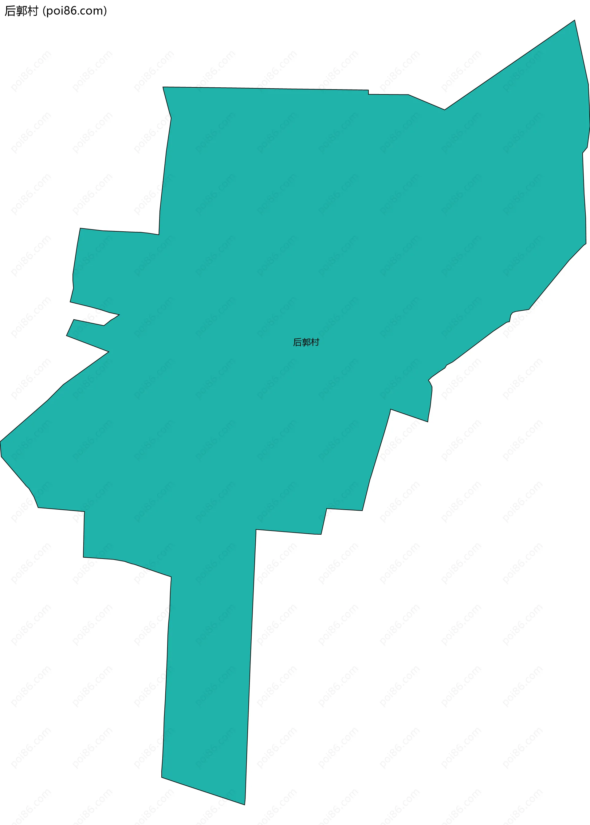 后郭村边界地图