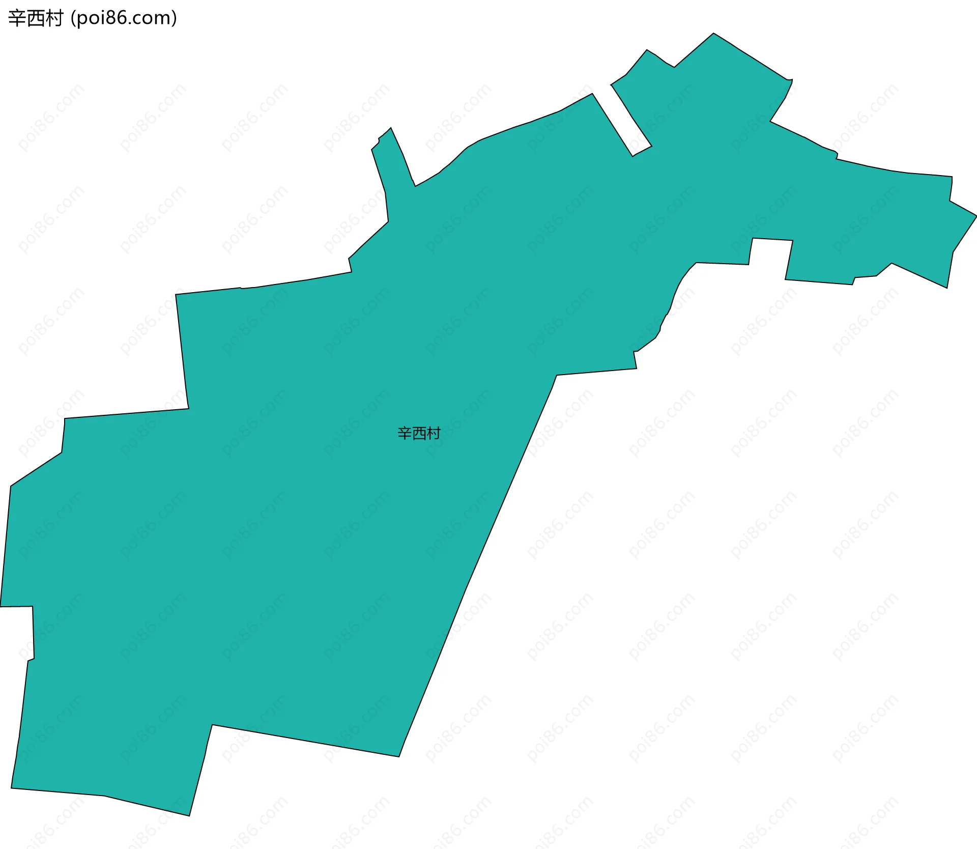 辛西村边界地图