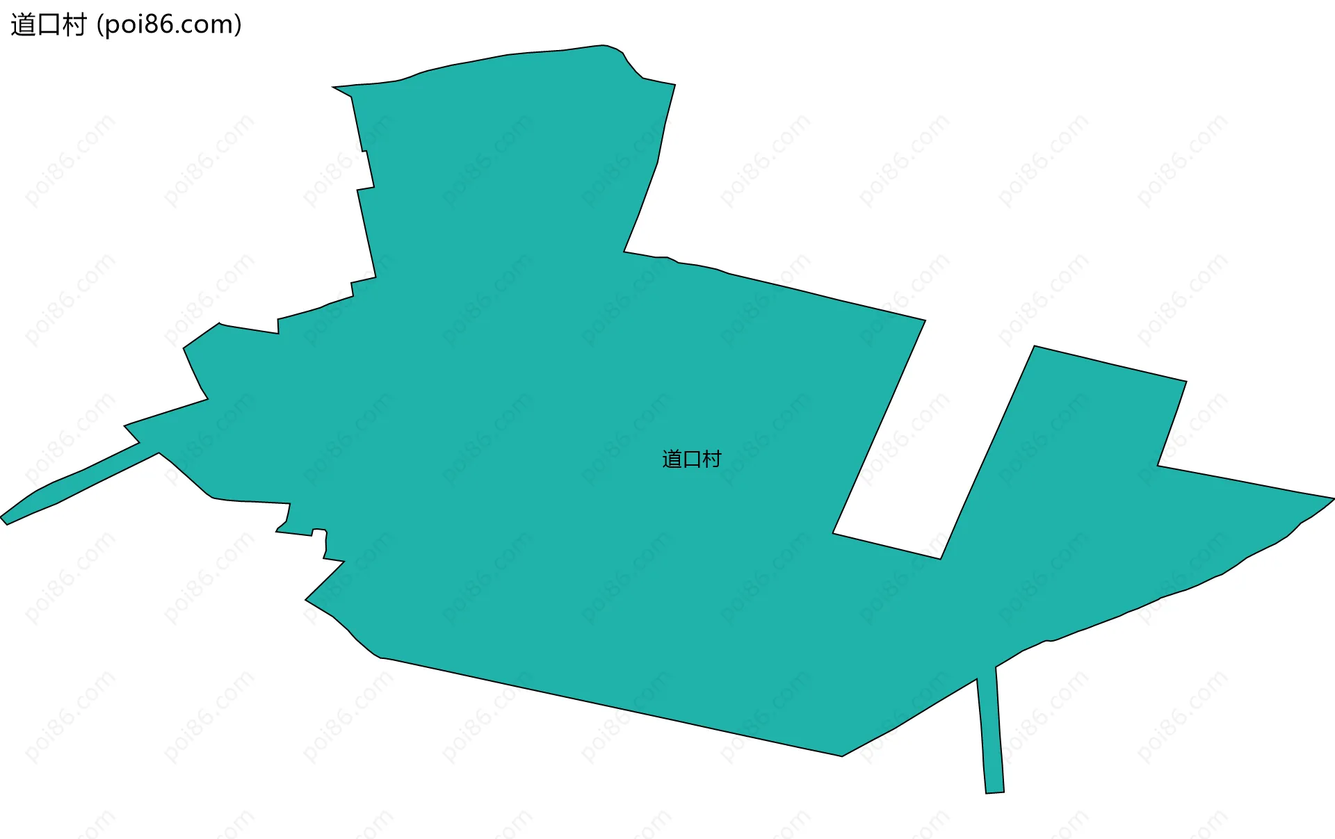 道口村边界地图