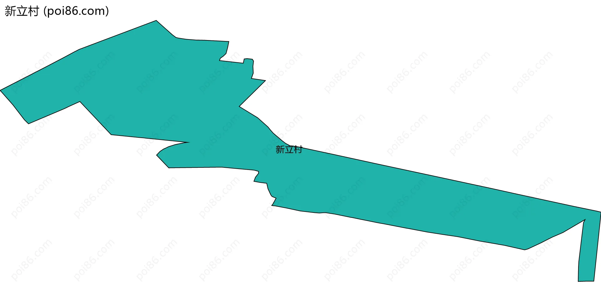 新立村边界地图