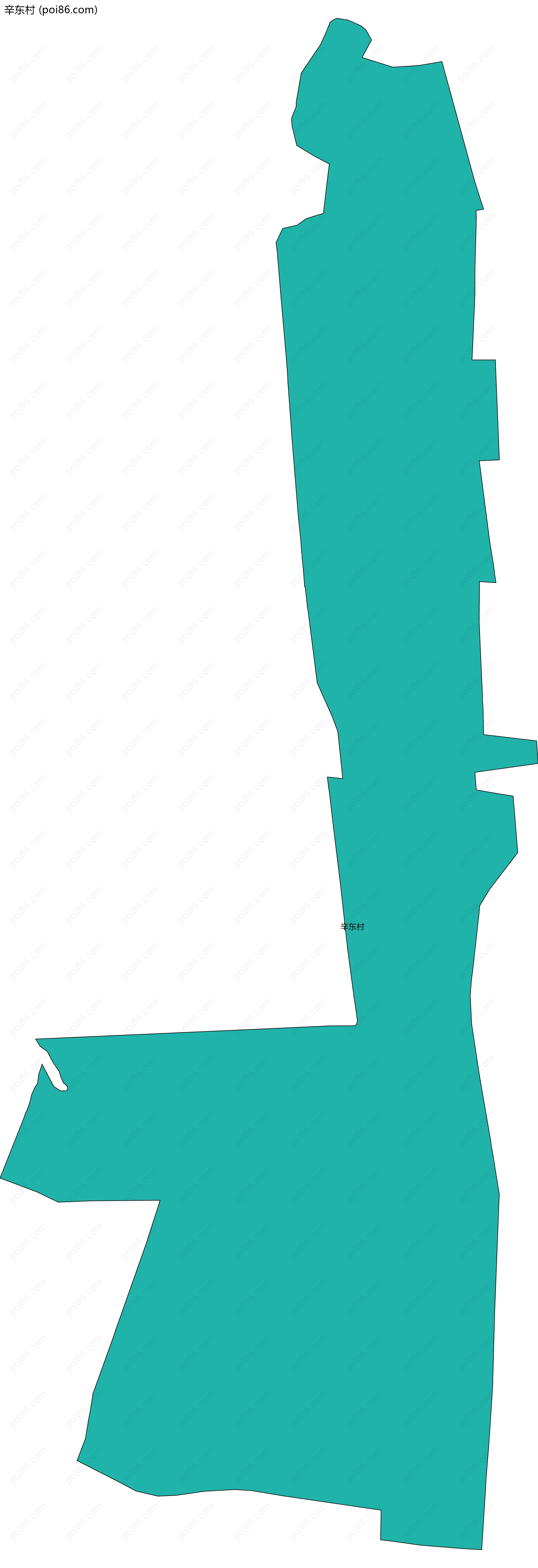 辛东村边界地图