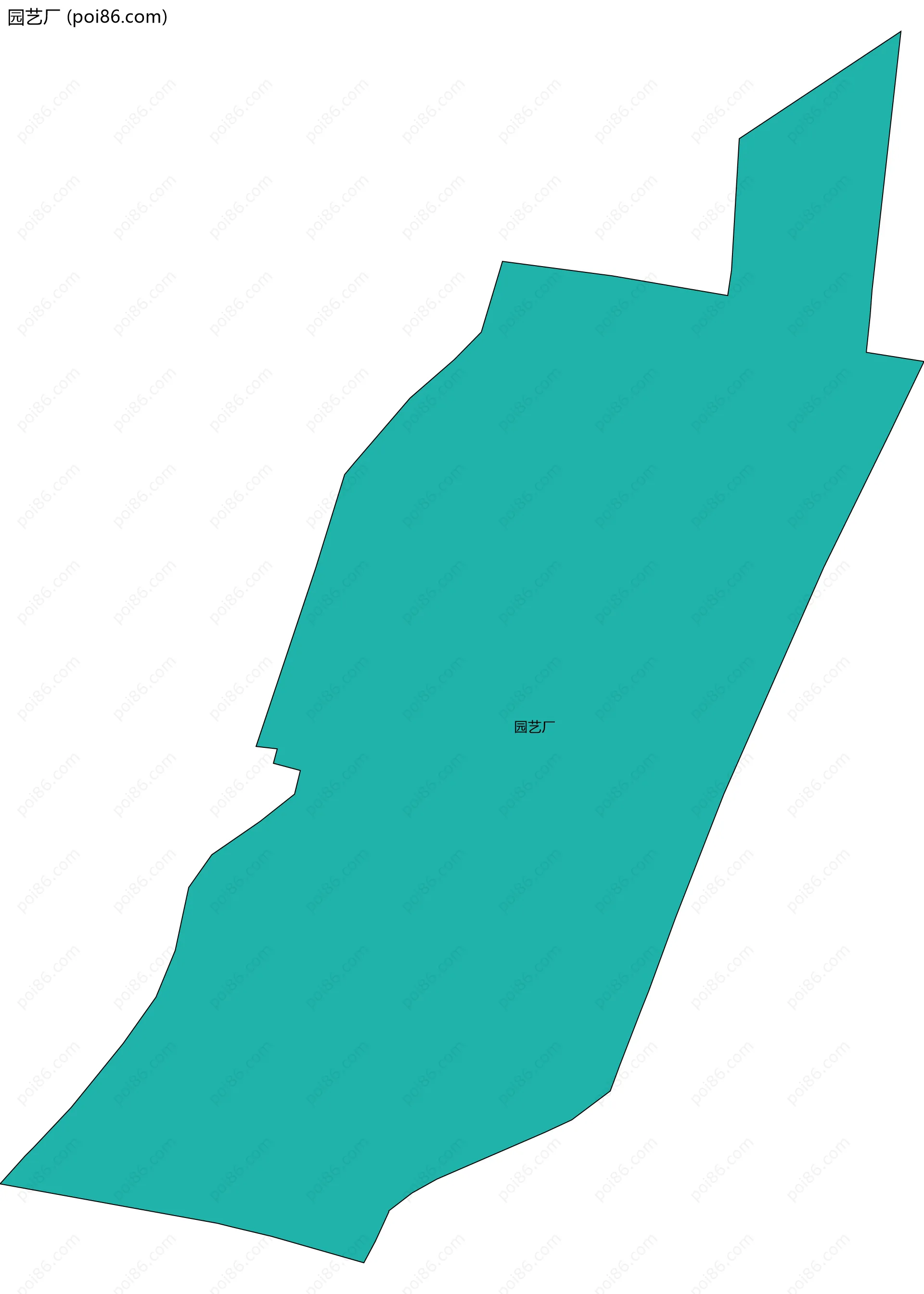 园艺厂边界地图