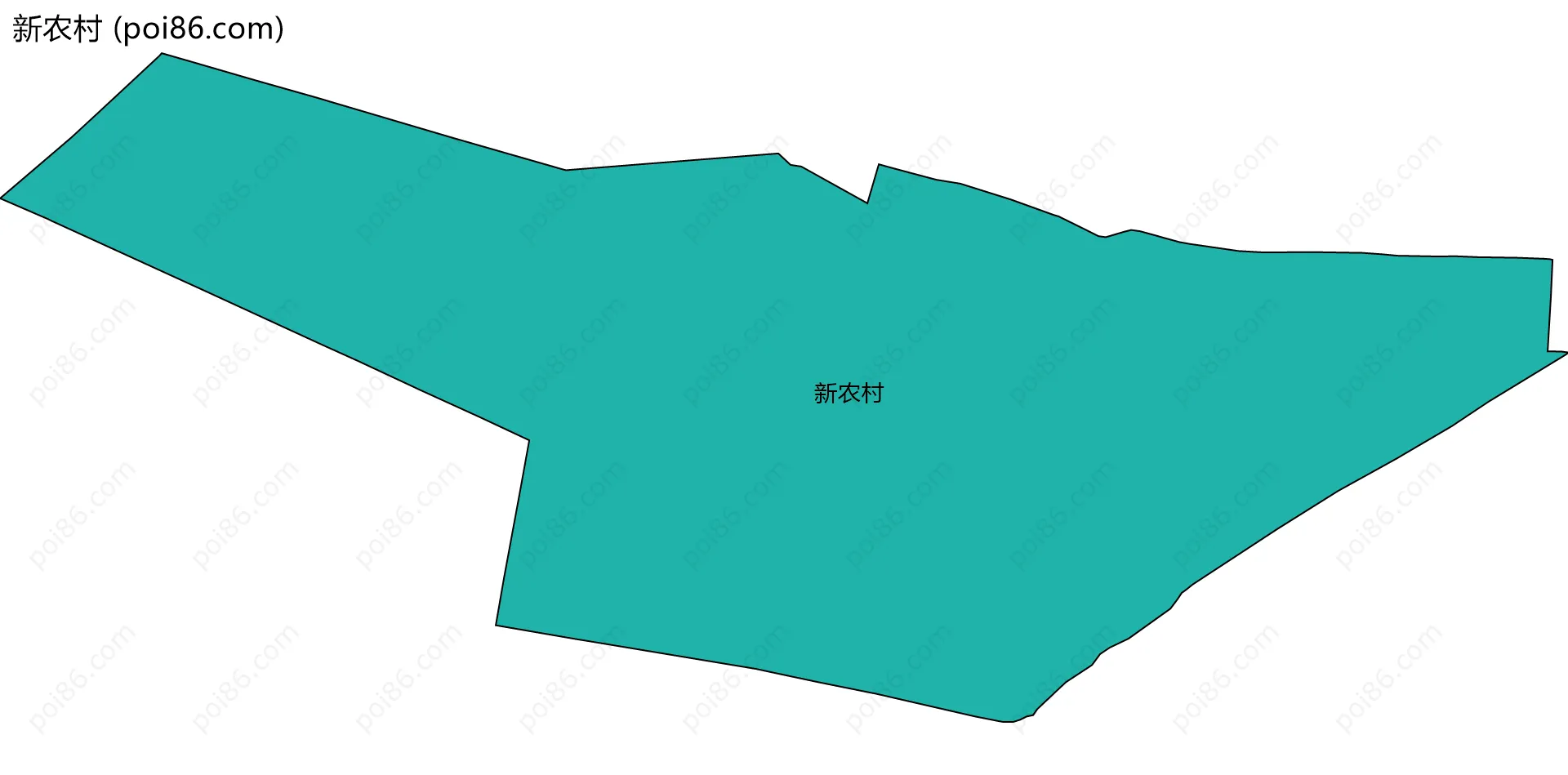 新农村边界地图