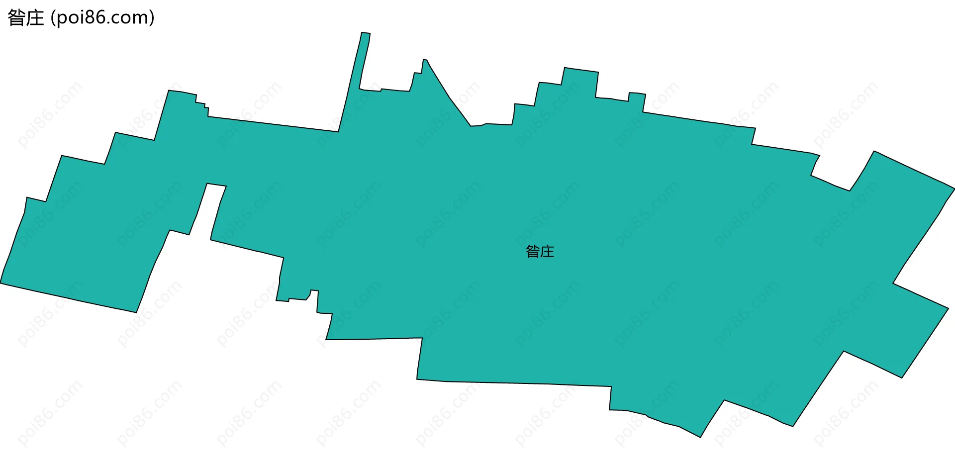 昝庄边界地图