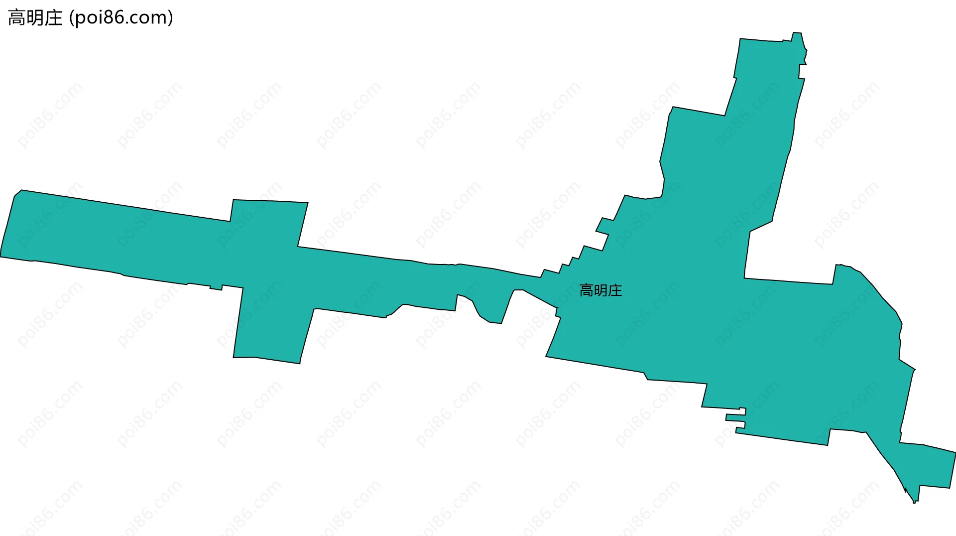 高明庄边界地图