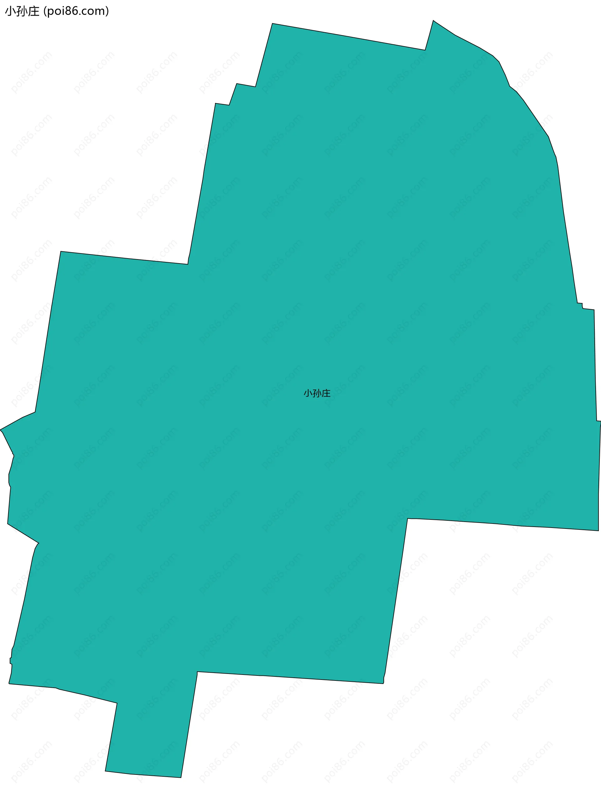 小孙庄边界地图