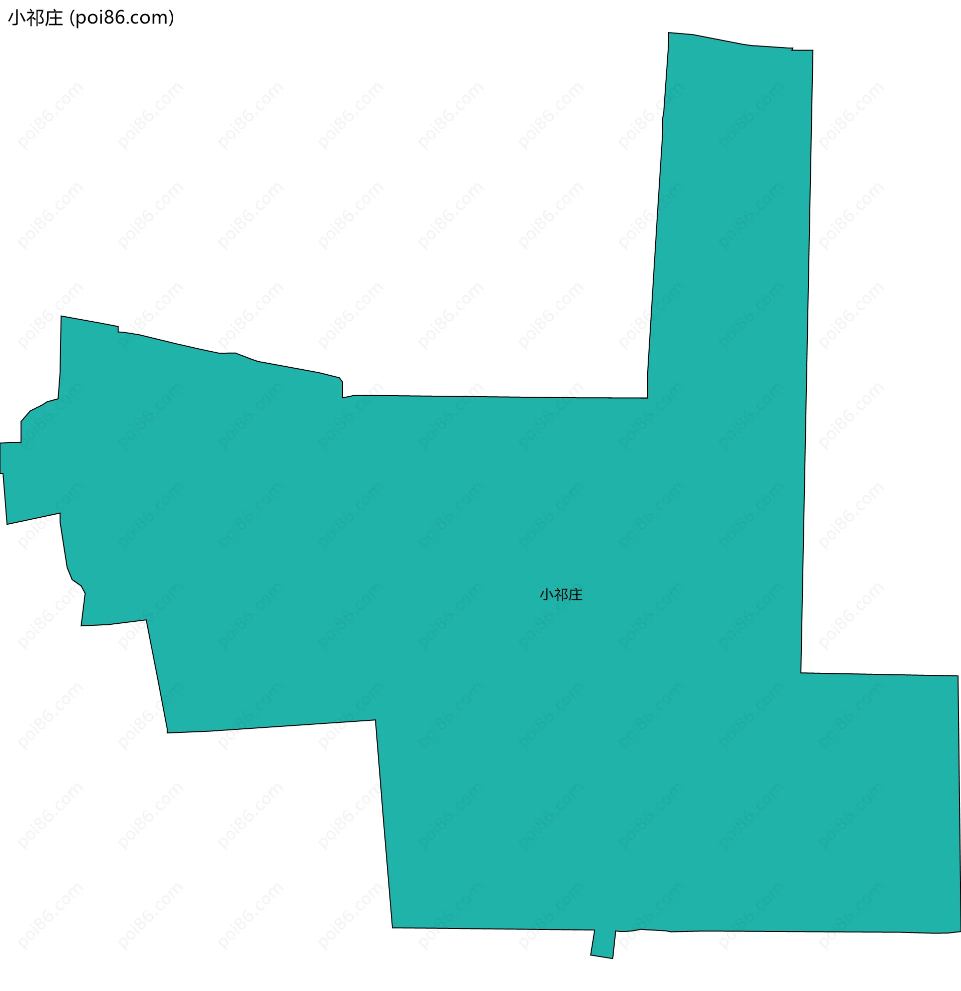 小祁庄边界地图