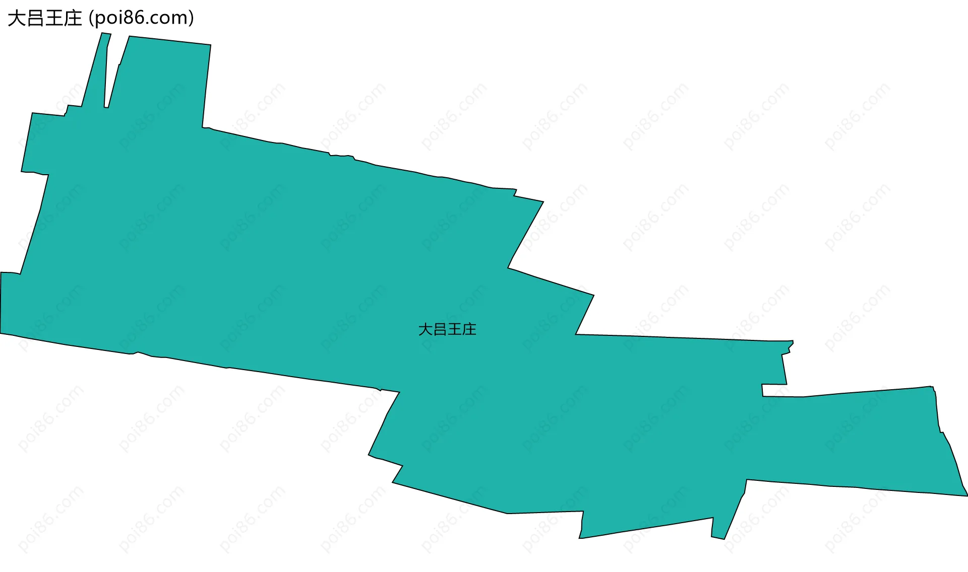 大吕王庄边界地图