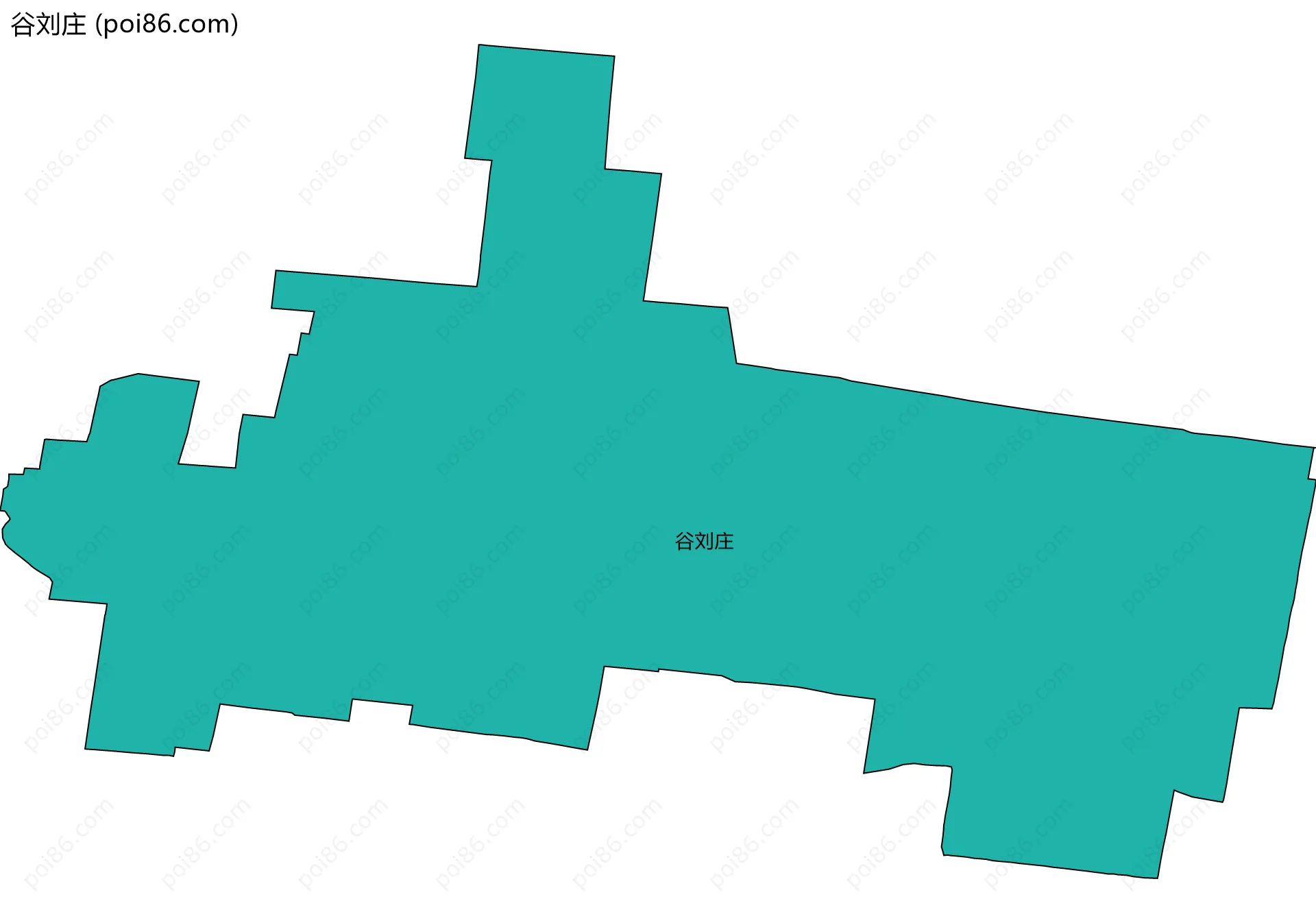 谷刘庄边界地图