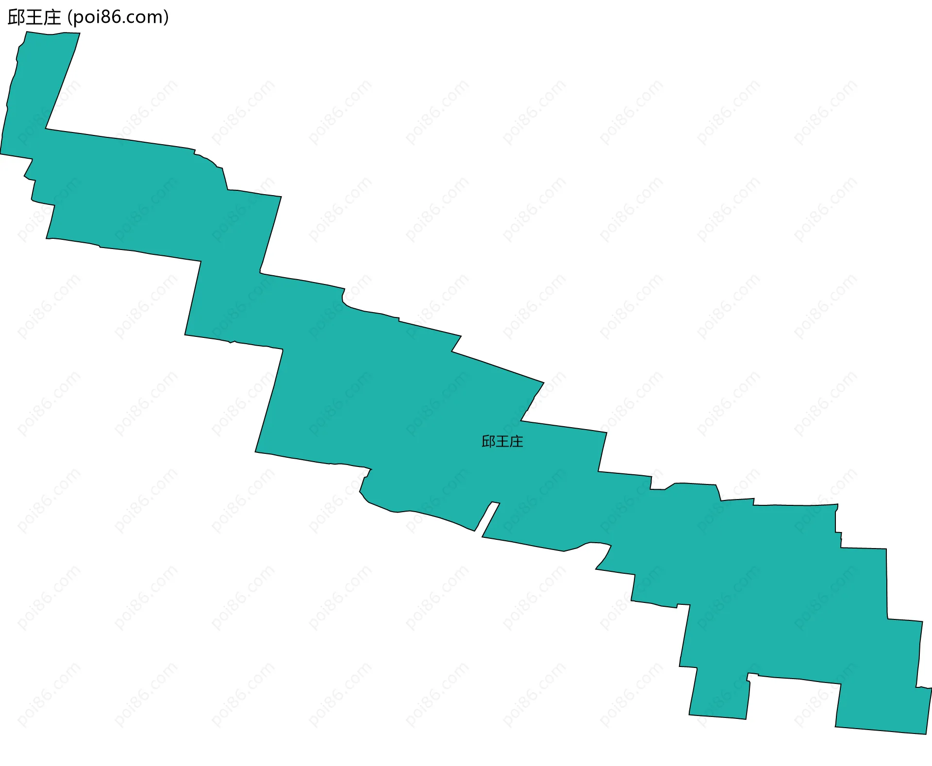 邱王庄边界地图