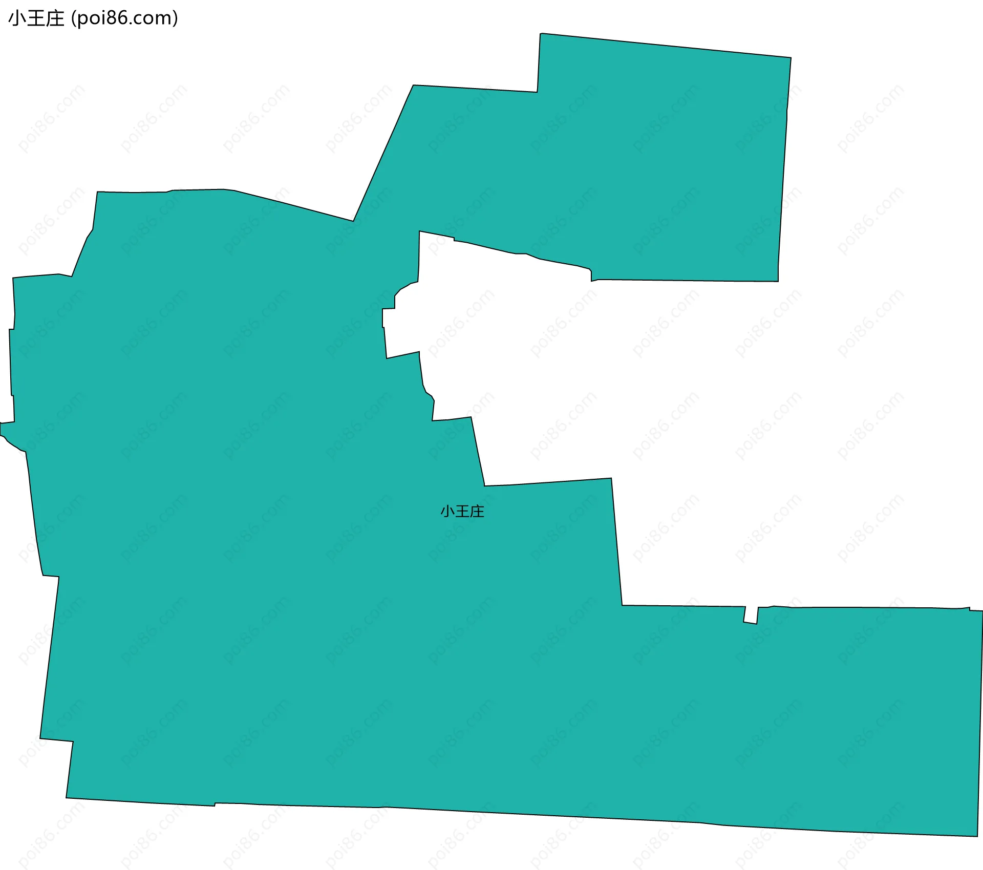 小王庄边界地图