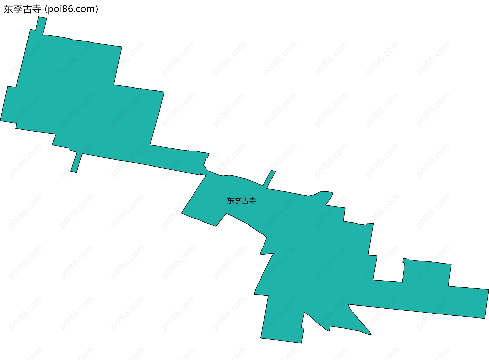 东李古寺边界地图