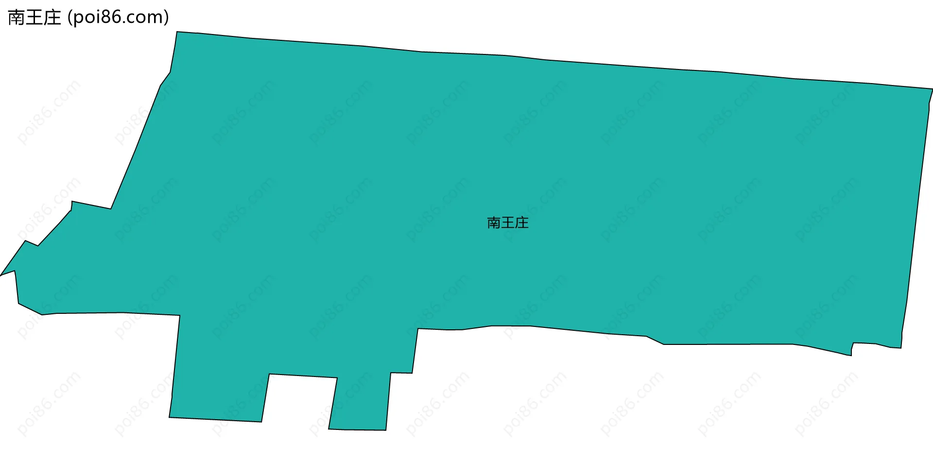 南王庄边界地图